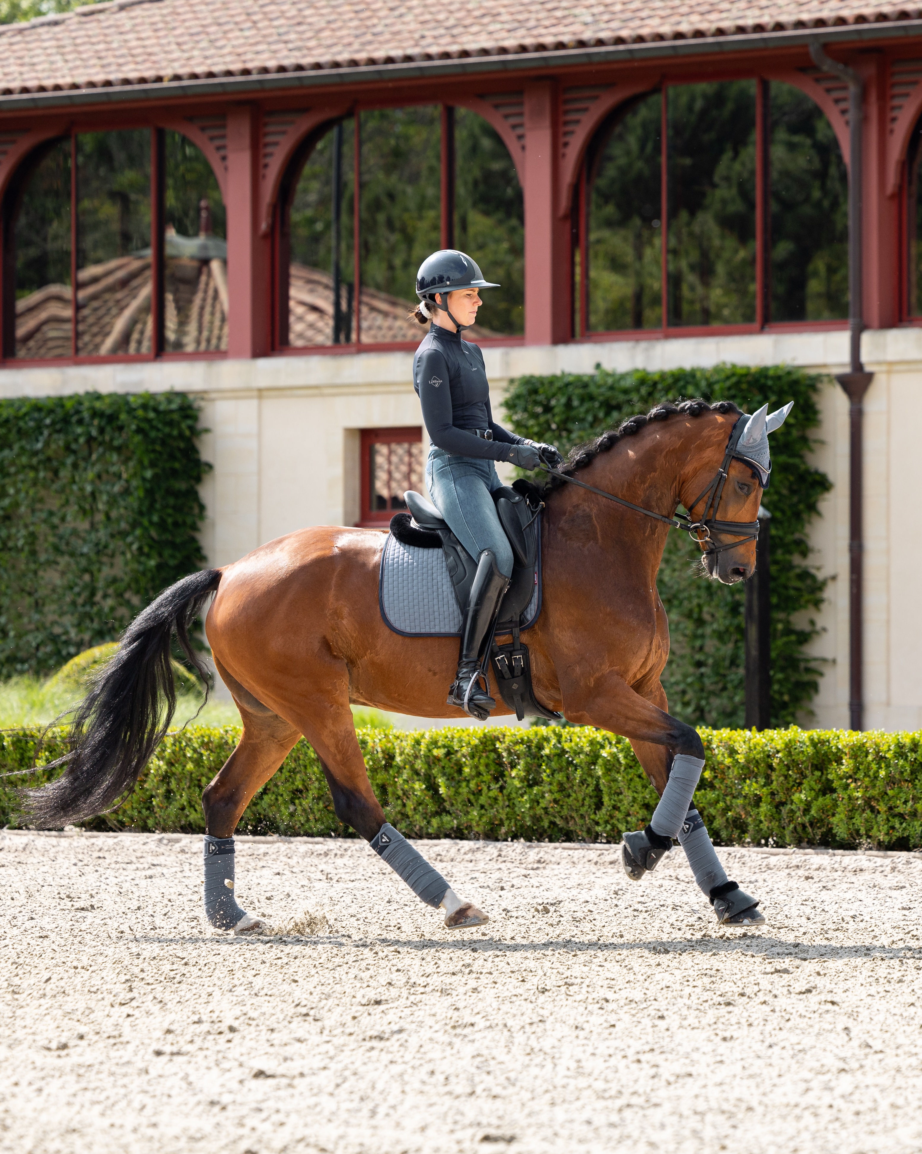 Saddle pad Suede in jay blue
