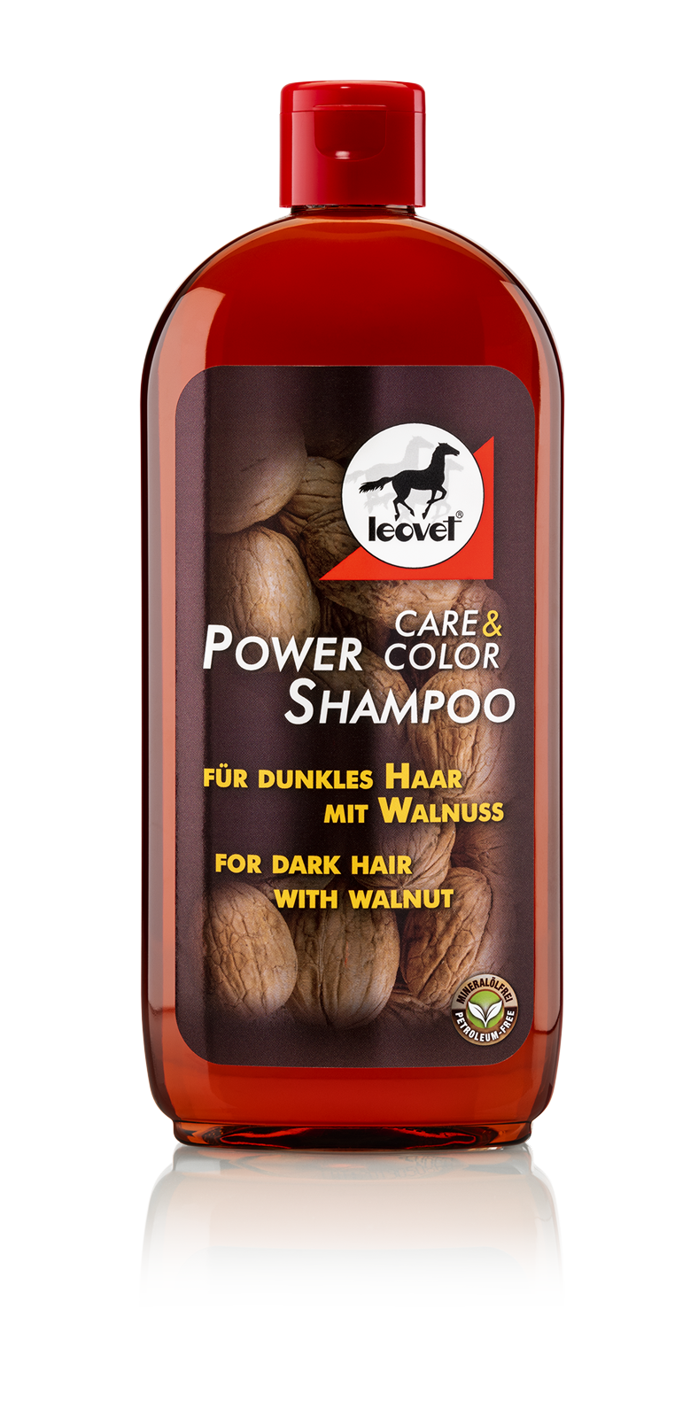 Shampoo Power mit Walnuß für dunkle Pferde, 500 ml