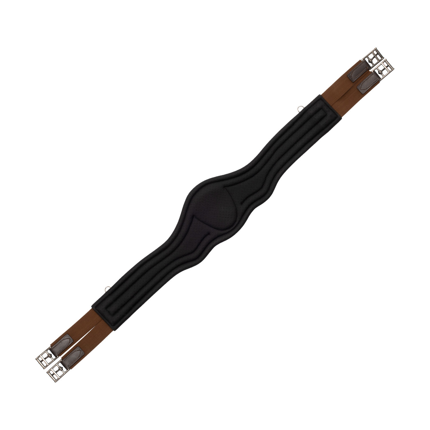 Konturierter Springsattelgurt aus Leder