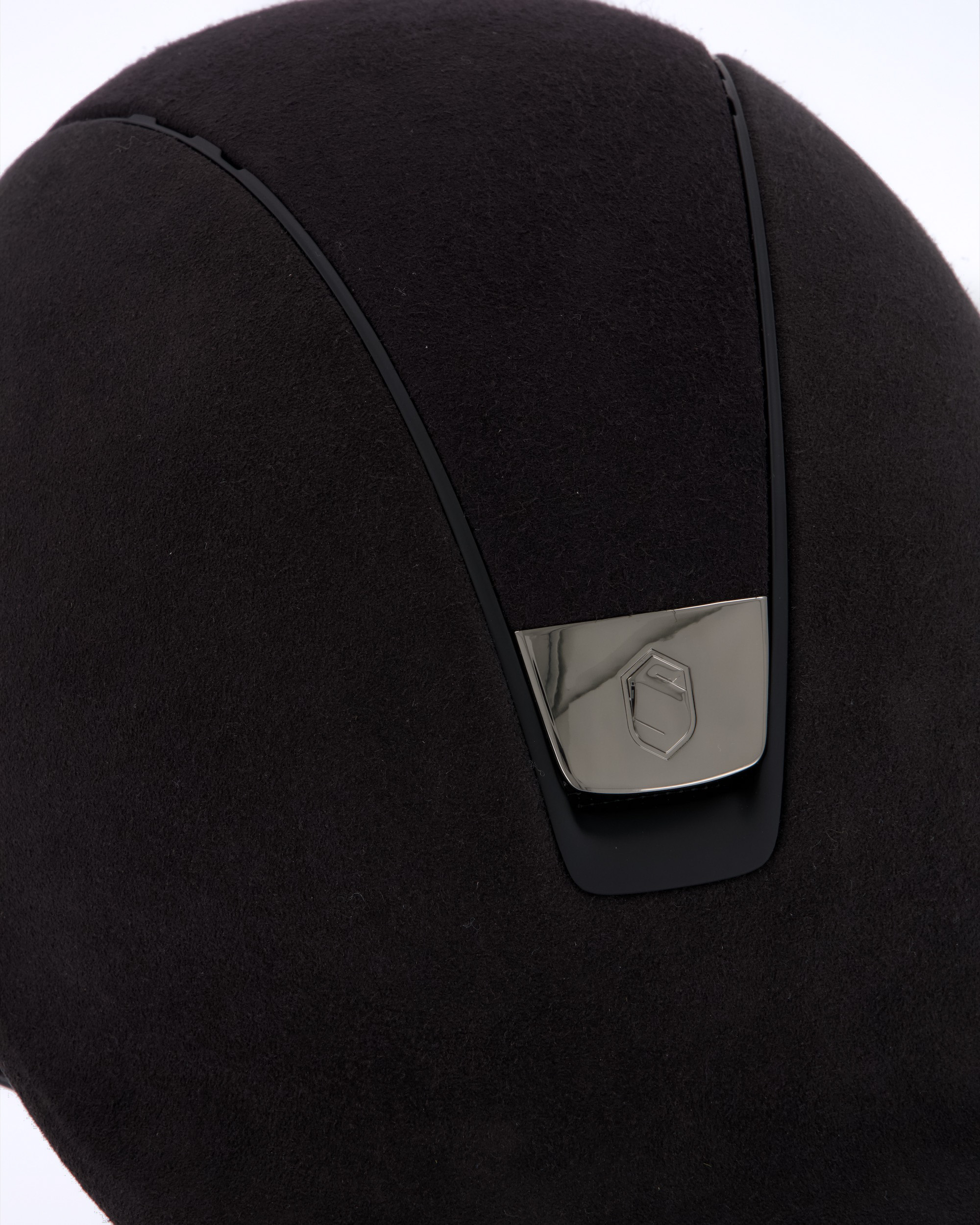 Riding helmet Premium Alcantara Matt Black in black