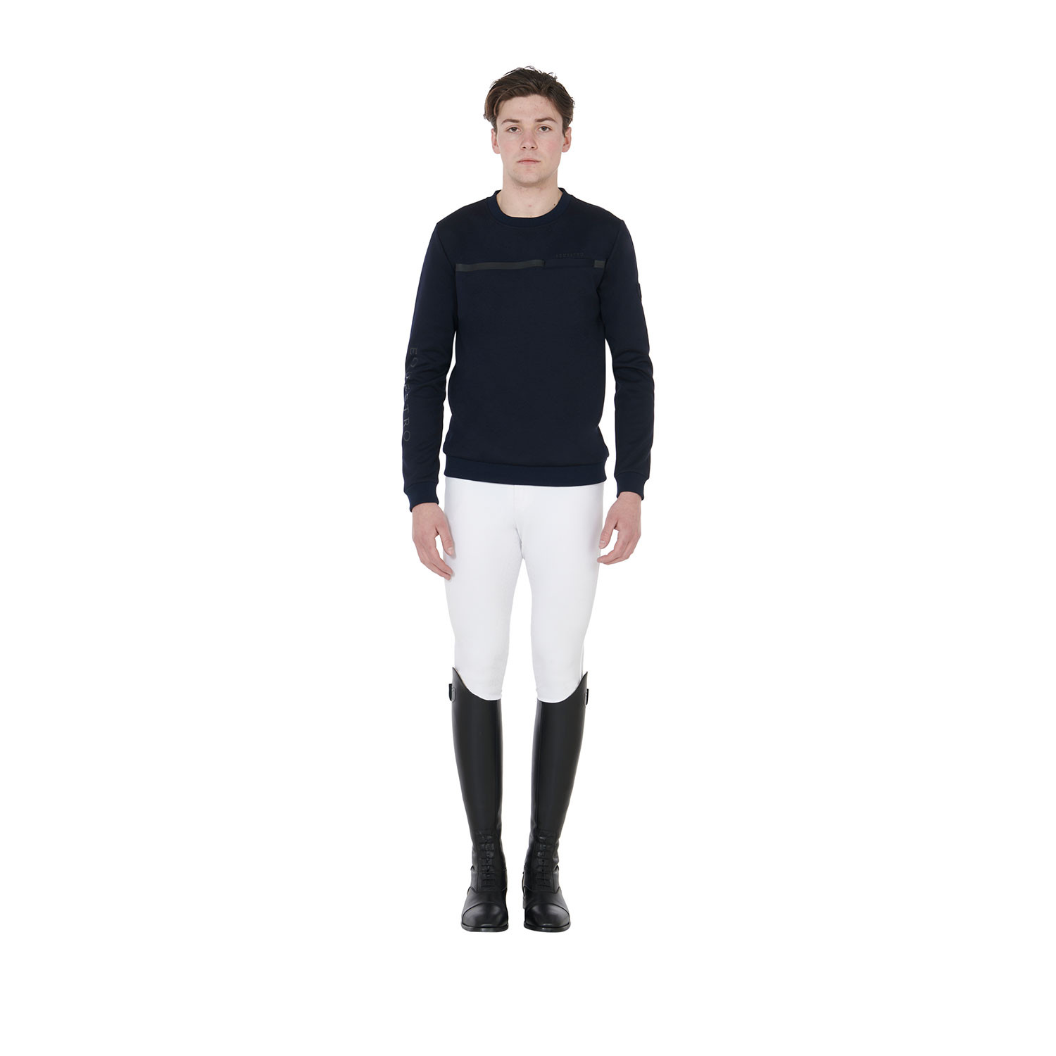 Herren-Rundhalssweatshirt aus Interlock