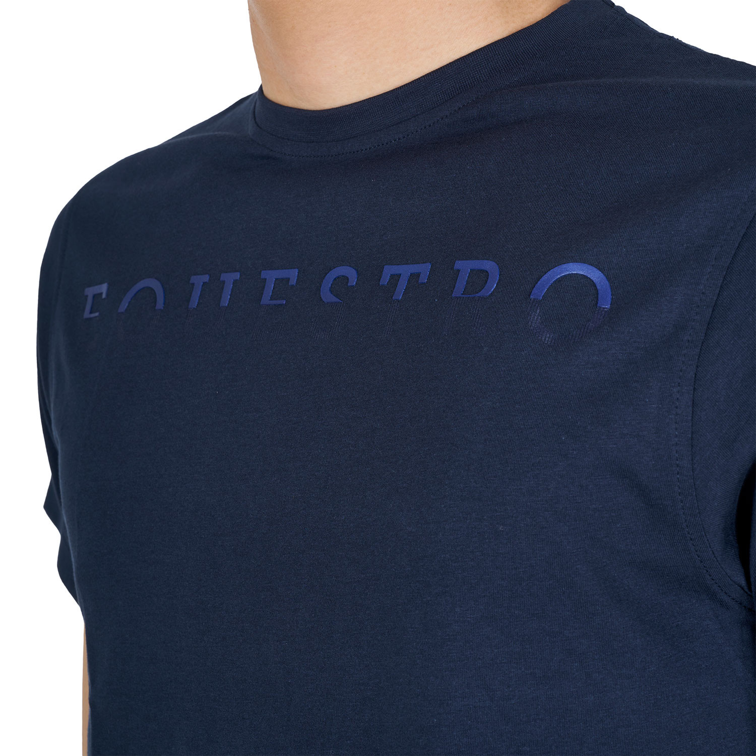 Basic T-Shirt für Herren mit Brustschriftzug