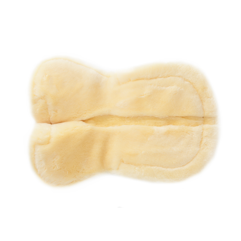 Sattelunterlage Lammfell "KavalTop"- Moosgummi