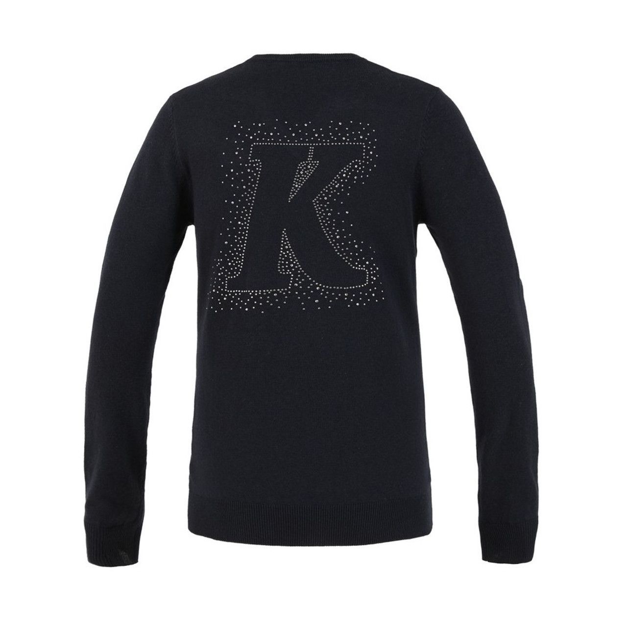 Women's knitted jumper KLbraylee with V-neck in Green Castor