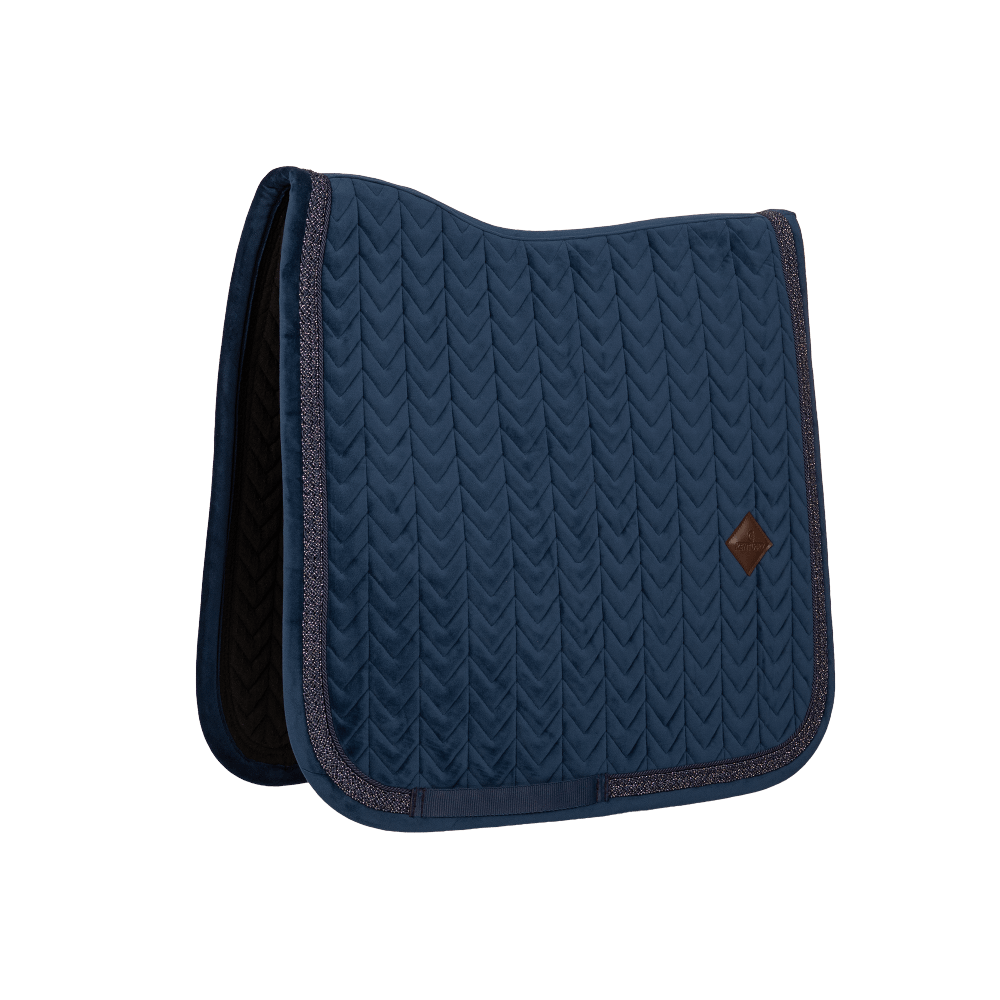 Tapis de selle Velvet Fishbone cordon paillettes tressé