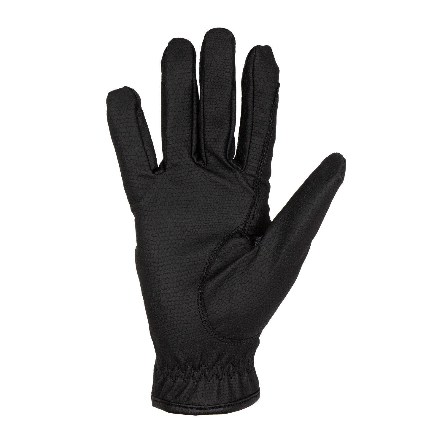 Handschuhe aus weichem technischem Material mit Glitzer-Logo