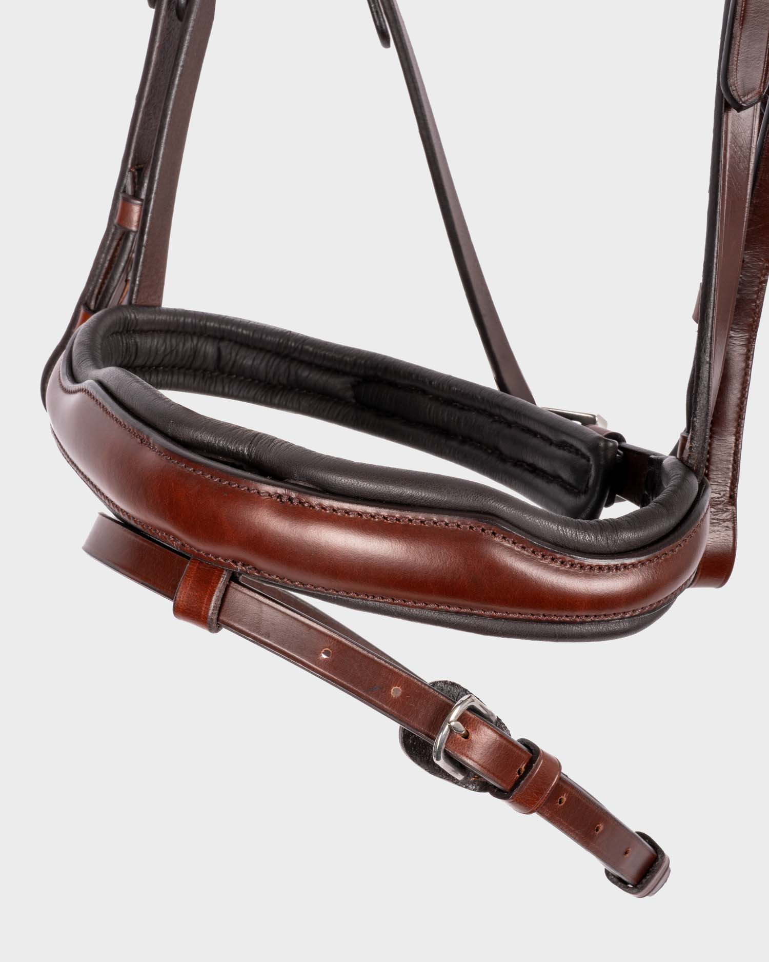 Snaffle bridle Luton anatomical in oak/silver