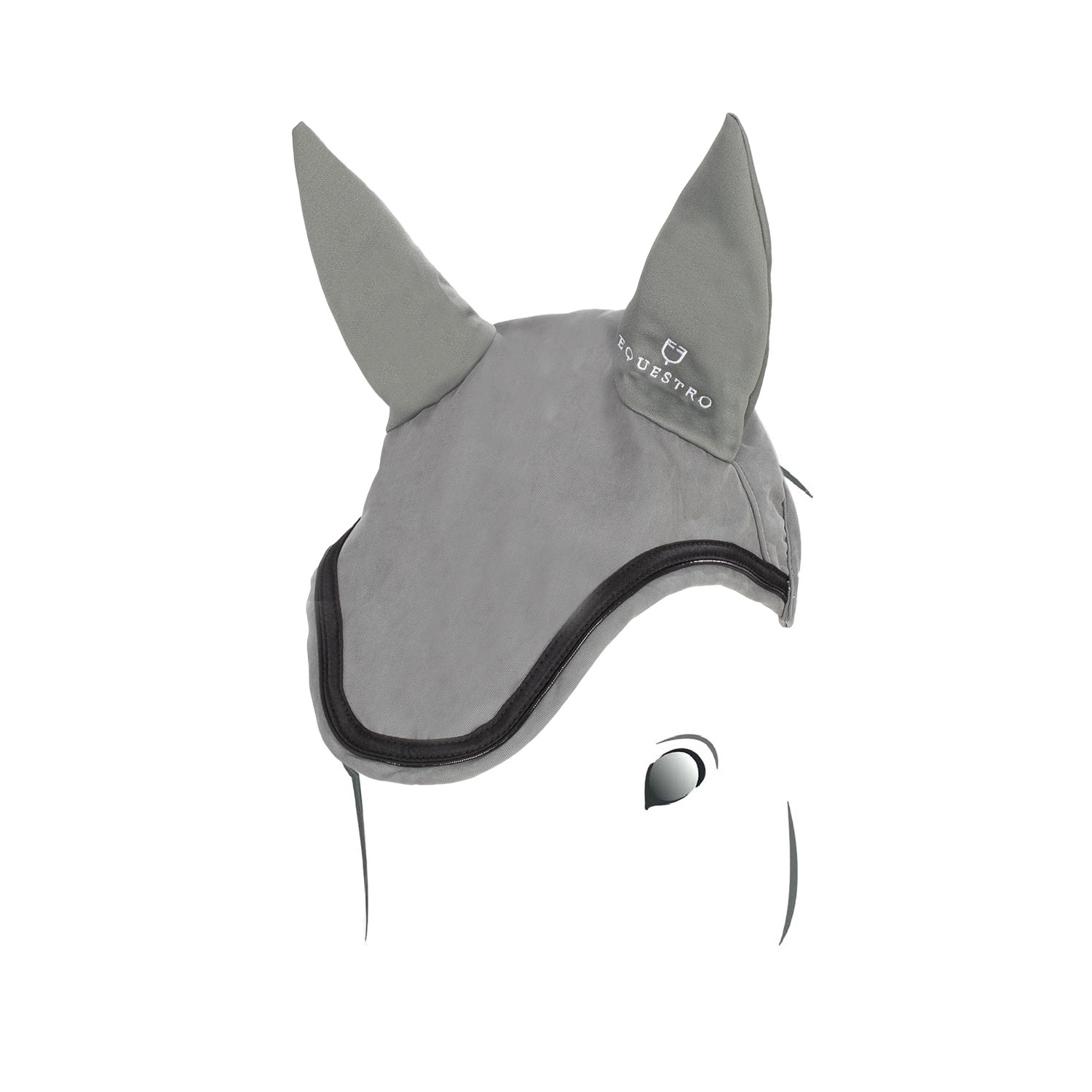 Fliegenhaube aus technischem Stretchgewebe mit Logo