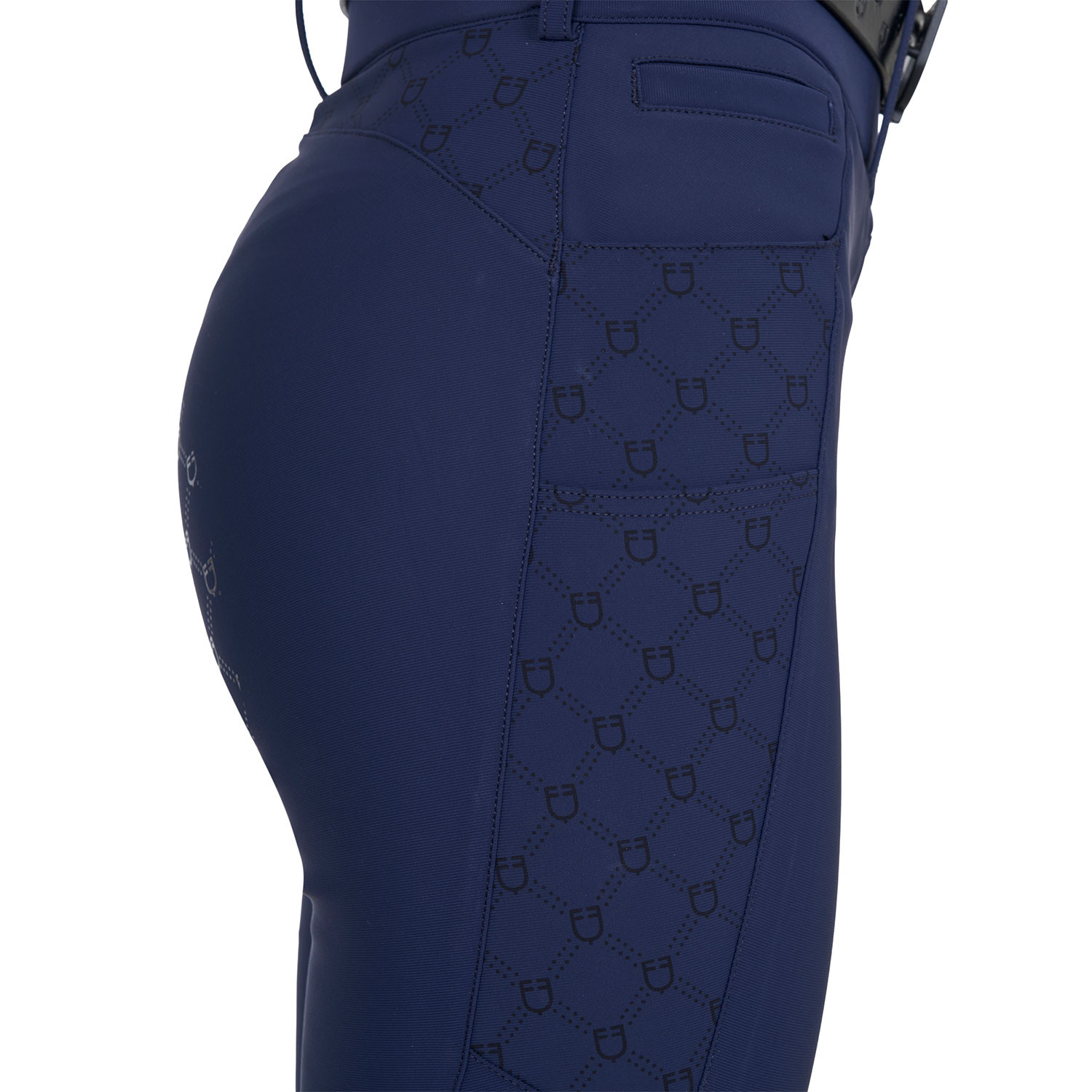 Damen-Reithose mit hohem Bund und Monogramm