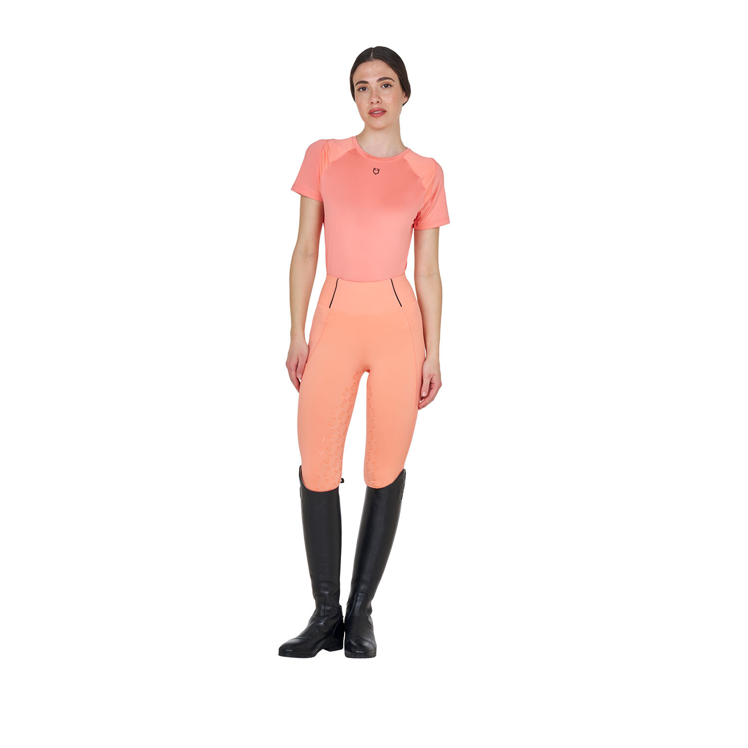 Damen-Trainingsshirt Slim Fit technisch