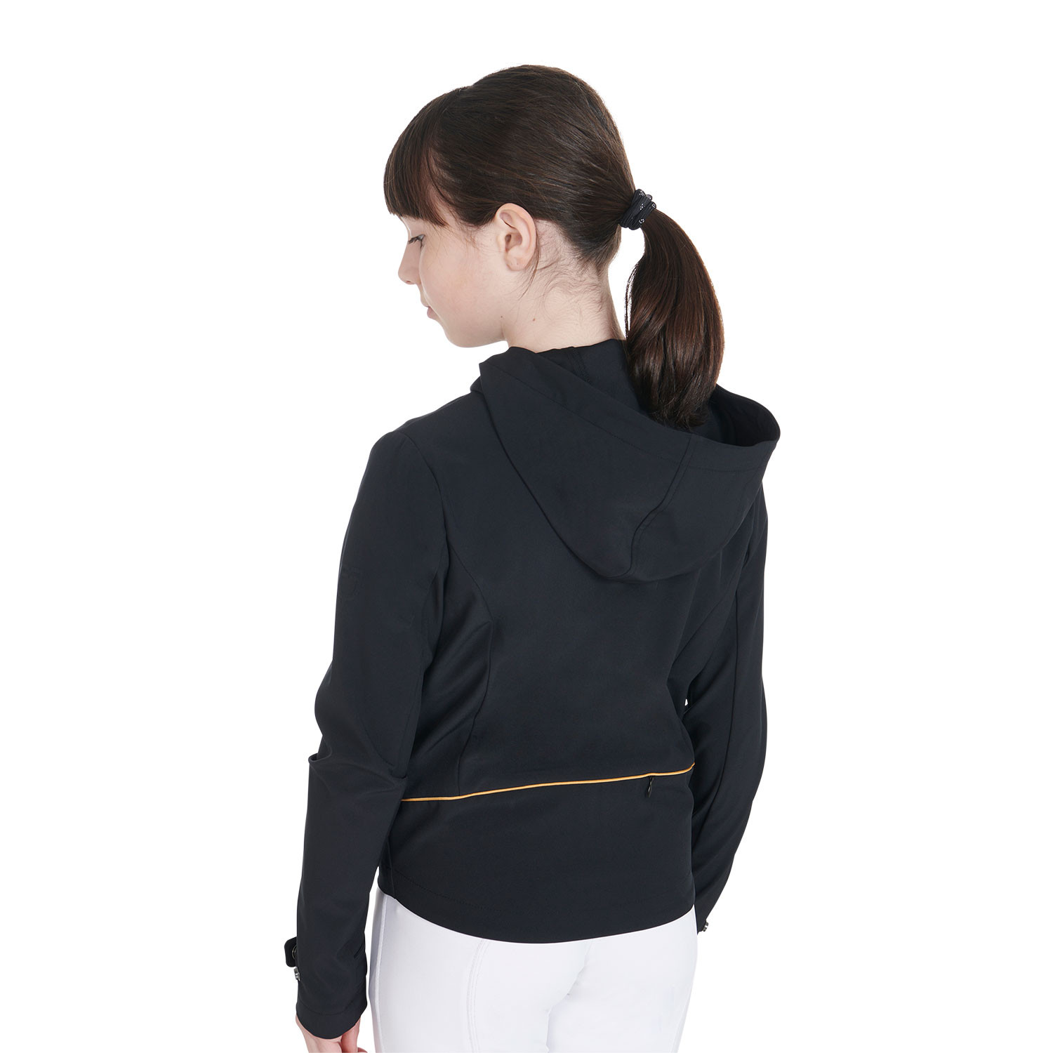 Schmal geschnittene Kinder-Softshelljacke aus technischem Gewebe