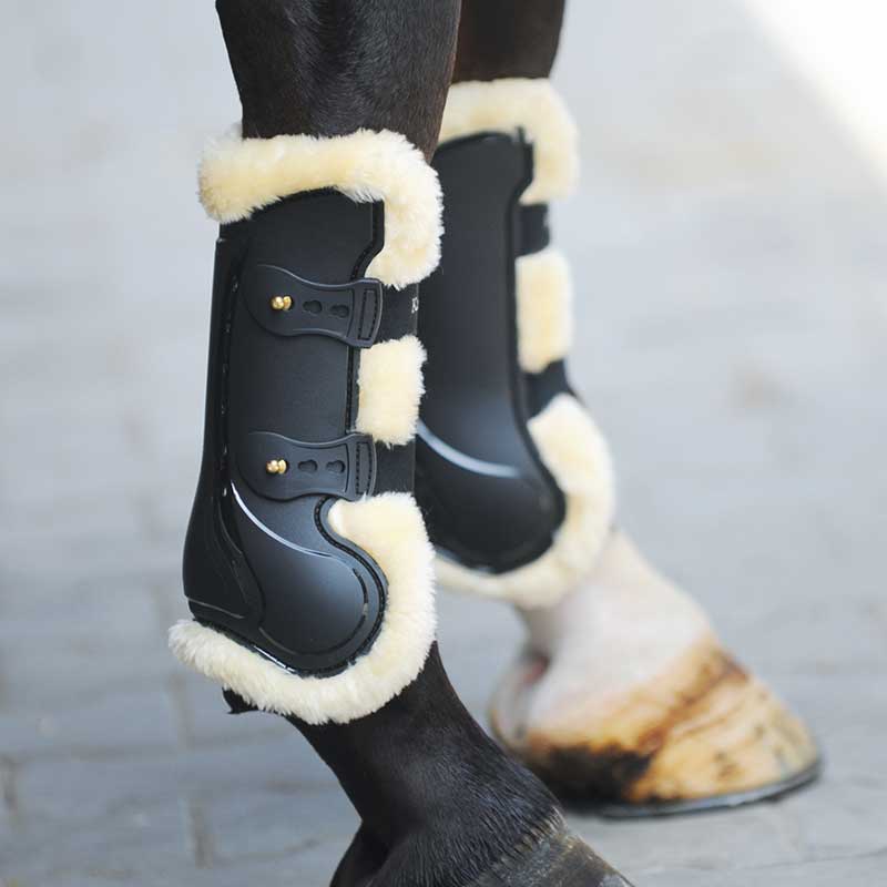 Hard shell gaiters "Compete 'n Wool" synthetic fur