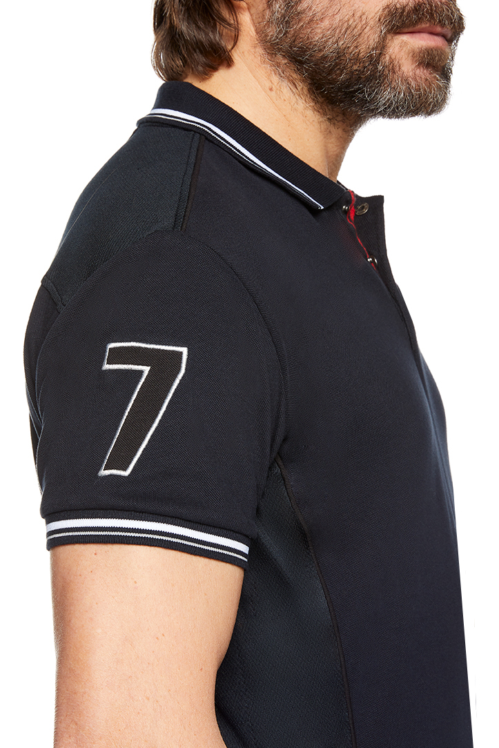 Polo-Top Air Kurzarm Herren in navy/schwarz