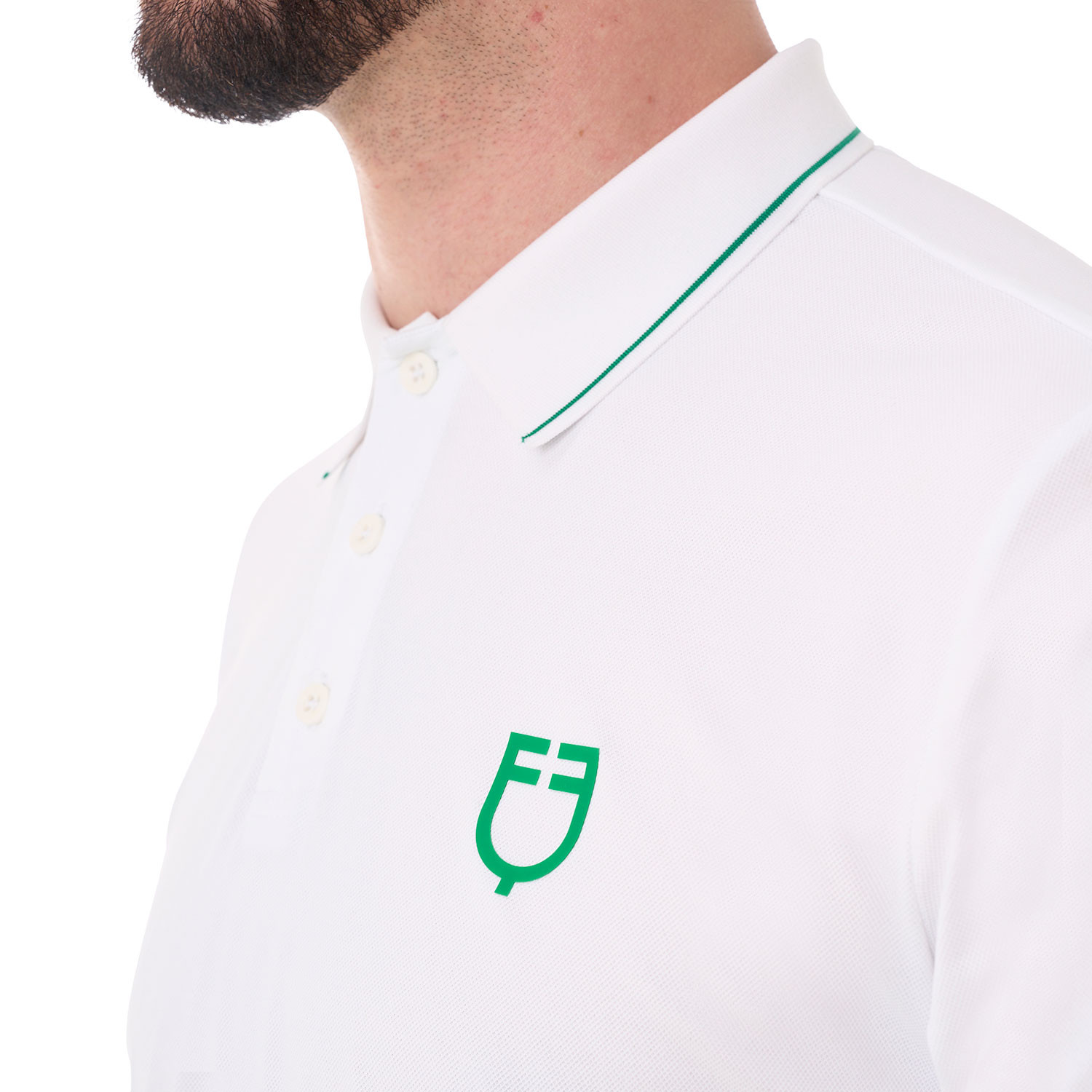Herren-Trainingspolo mit kontrastierenden Details