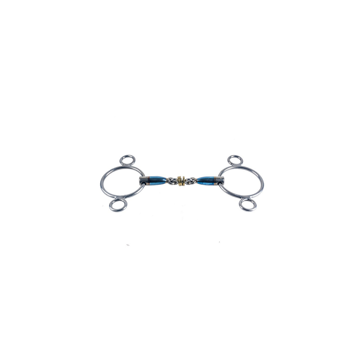 Sweet Iron 3 Ring Messing Ring-16 in blau