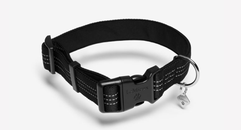 Henley webbing collar in black