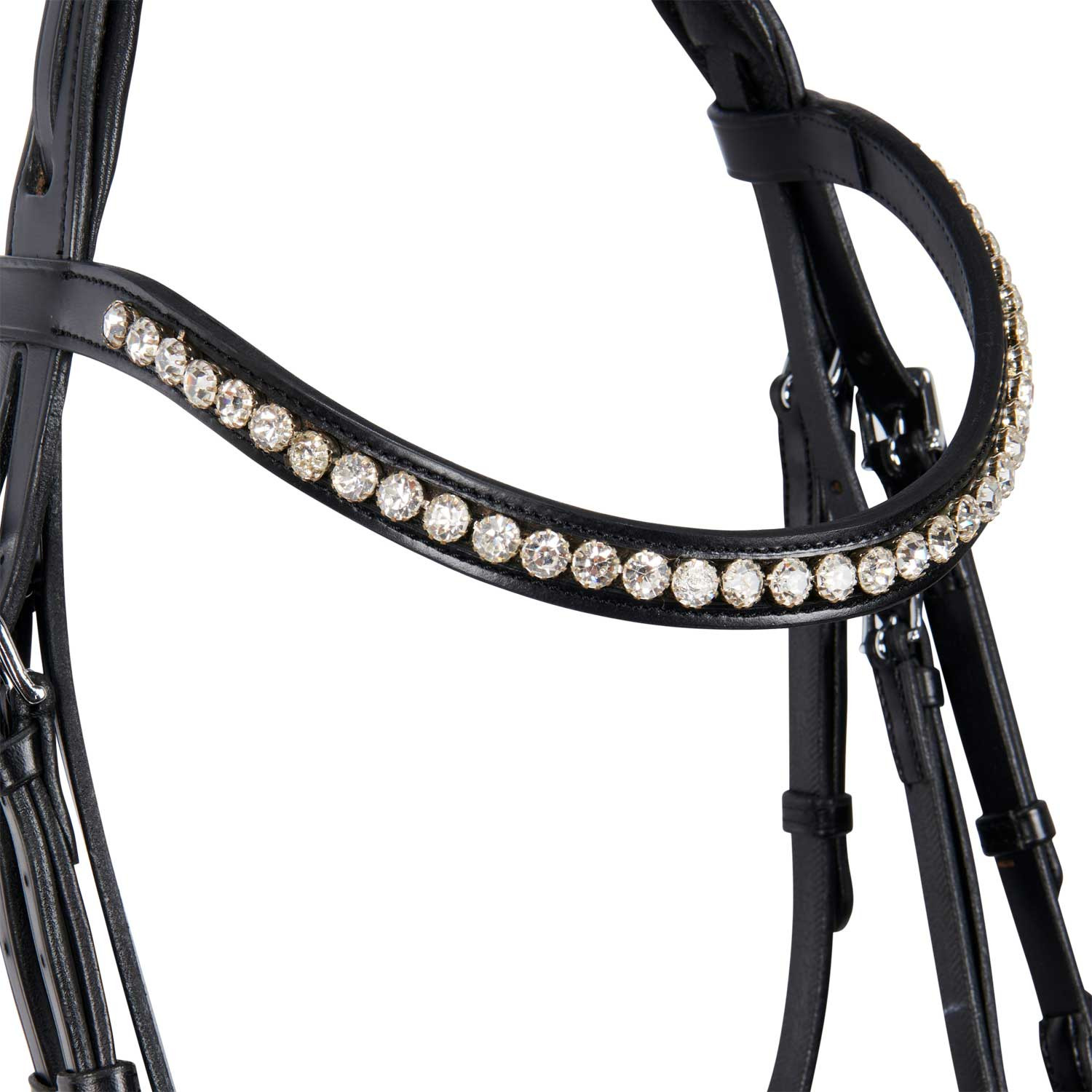 Englisches Leder-Trense mit Glitzer NEU
