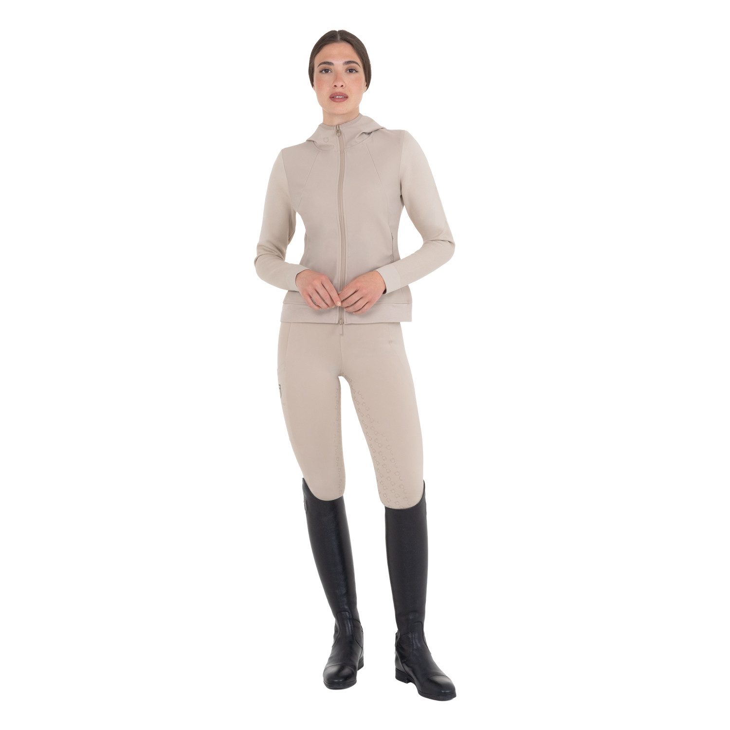 Technisches Kapuzensweatshirt für Damen mit Micro-Mesh-Einsätzen