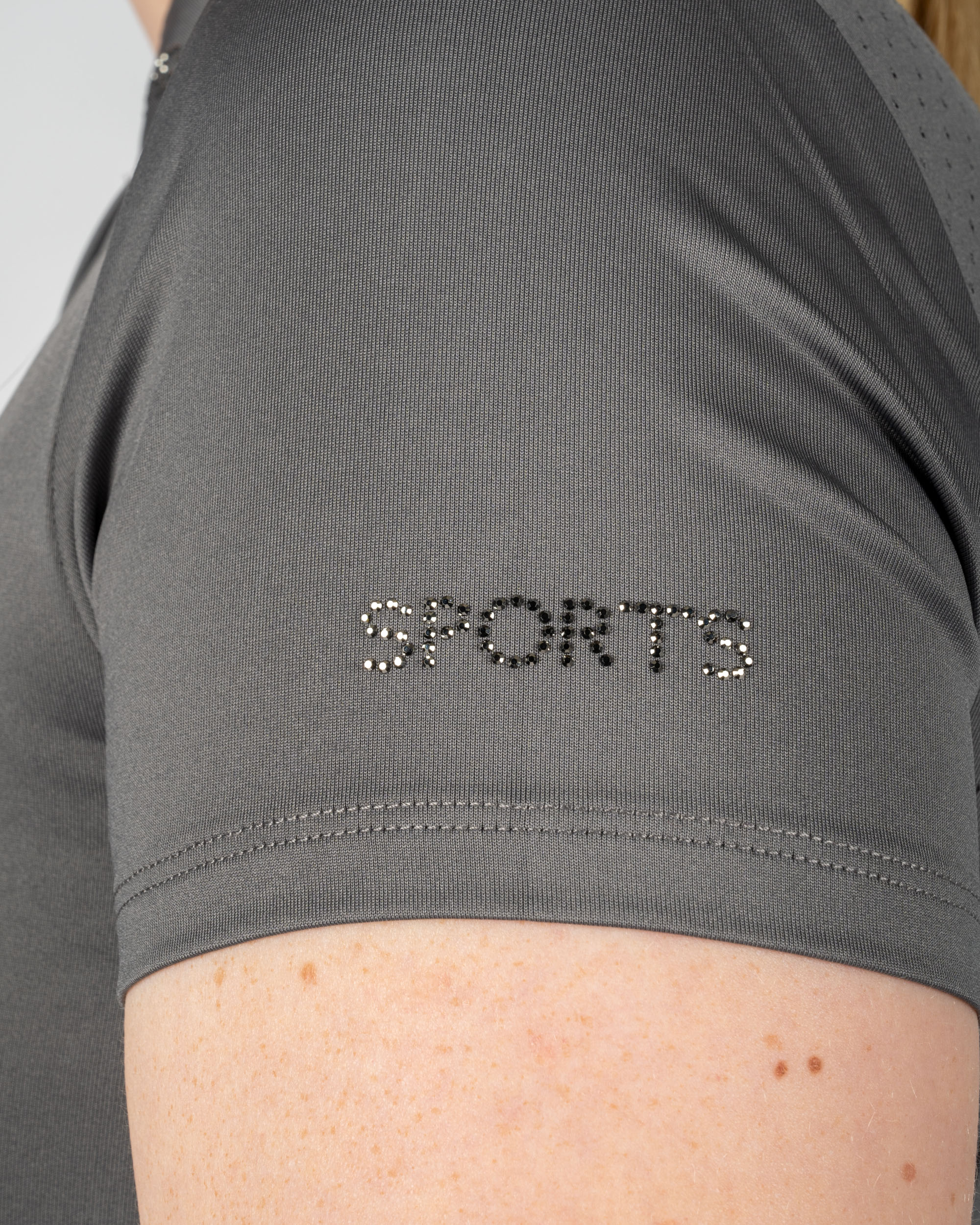 Women's functional shirt summer page style in slate grey