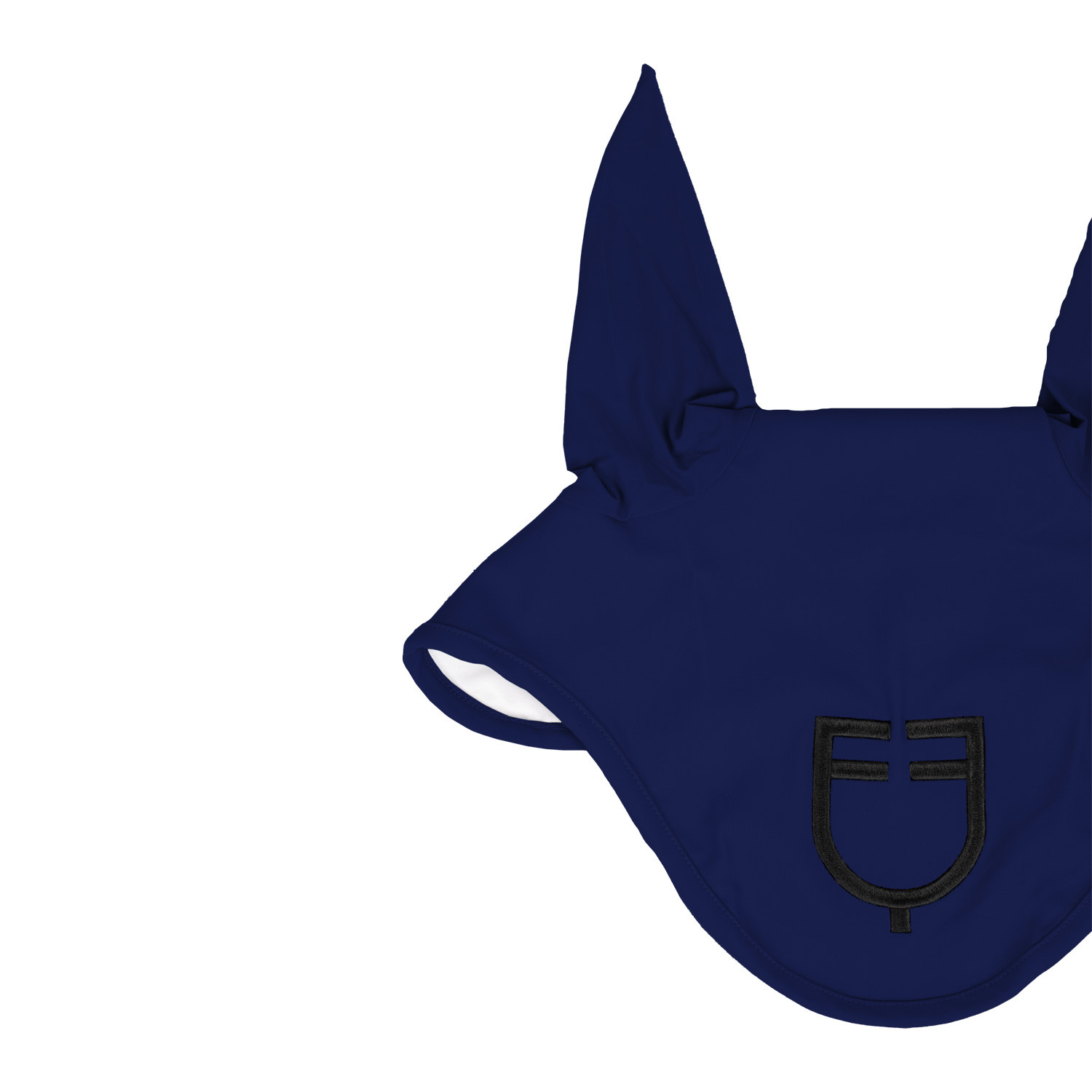 Fliegenhaube aus technischem Stretchgewebe mit Logo