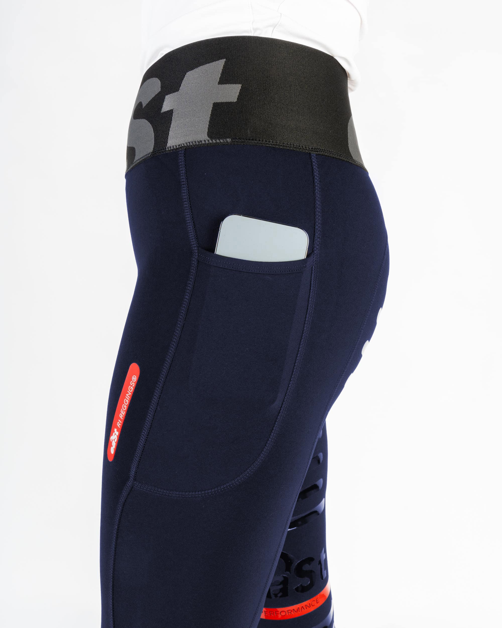 Ladies riding leggings REGGINGS® R1 Highwaist with full grip