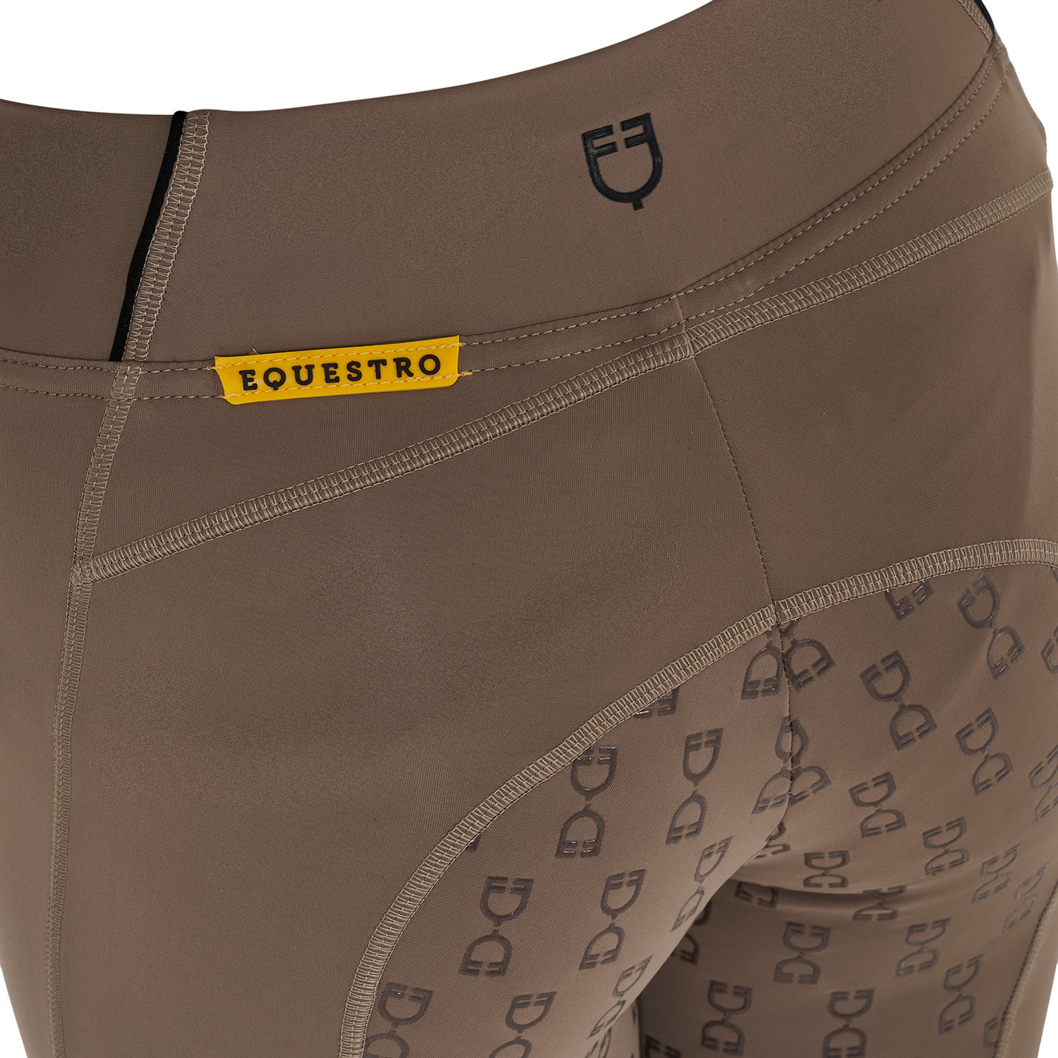 Schmal geschnittene Mädchen-Leggings mit Grip und Logo