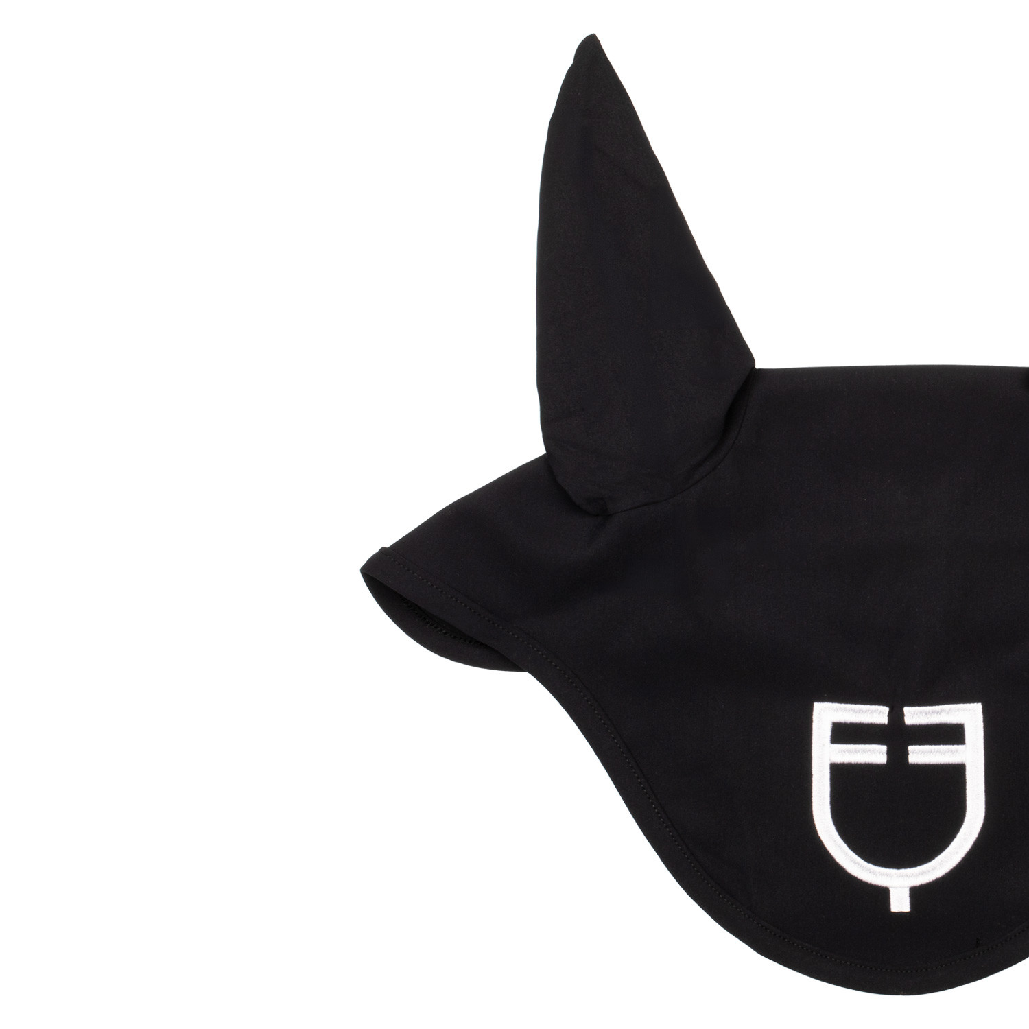 Fliegenhaube aus technischem Stretchgewebe mit Logo