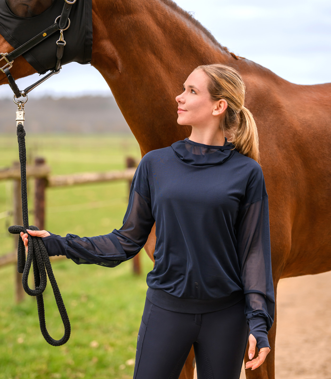 Fly Protection Hoody Ruby