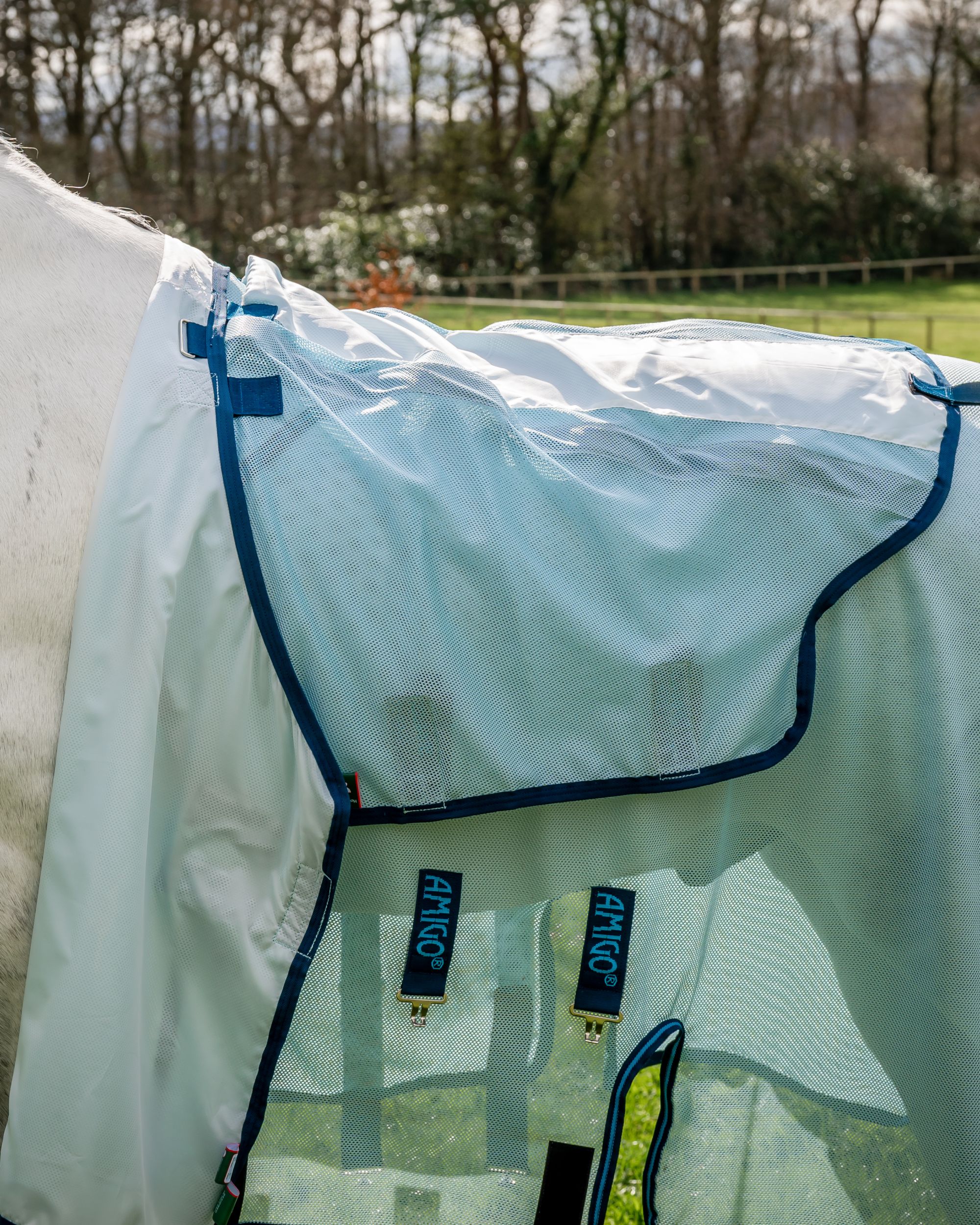 Fly rug Amigo Bug Buster in azure blue/navy