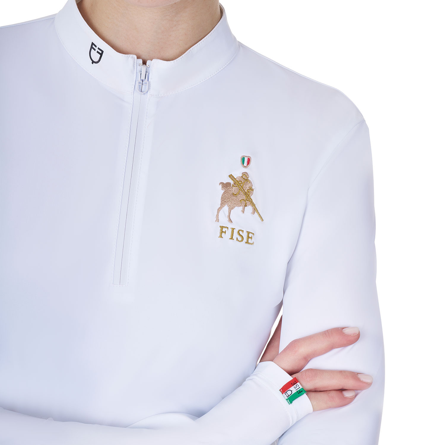 Damen-Turnierpoloshirt mit langen Ärmeln X FISE