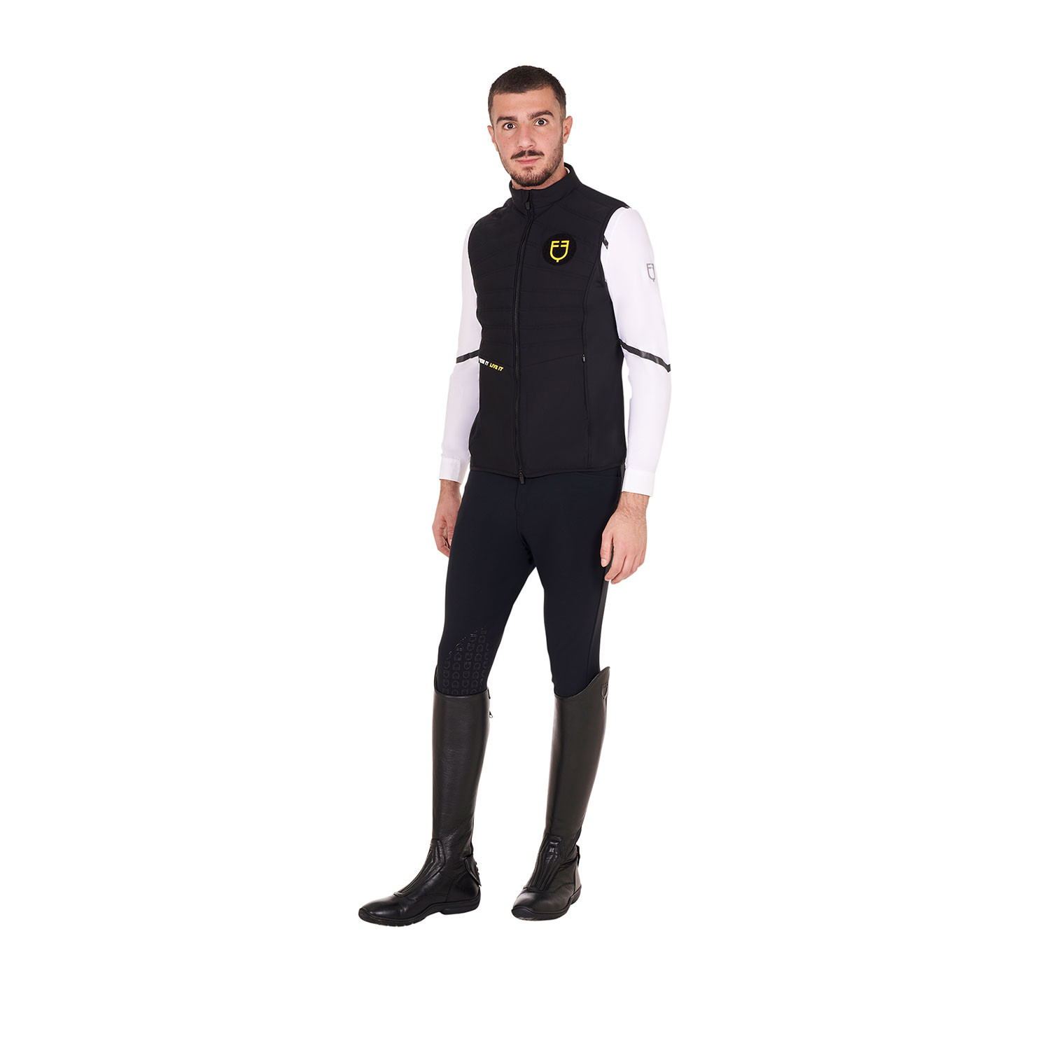 Ärmellose Jacke Slim Fit aus technischem Material