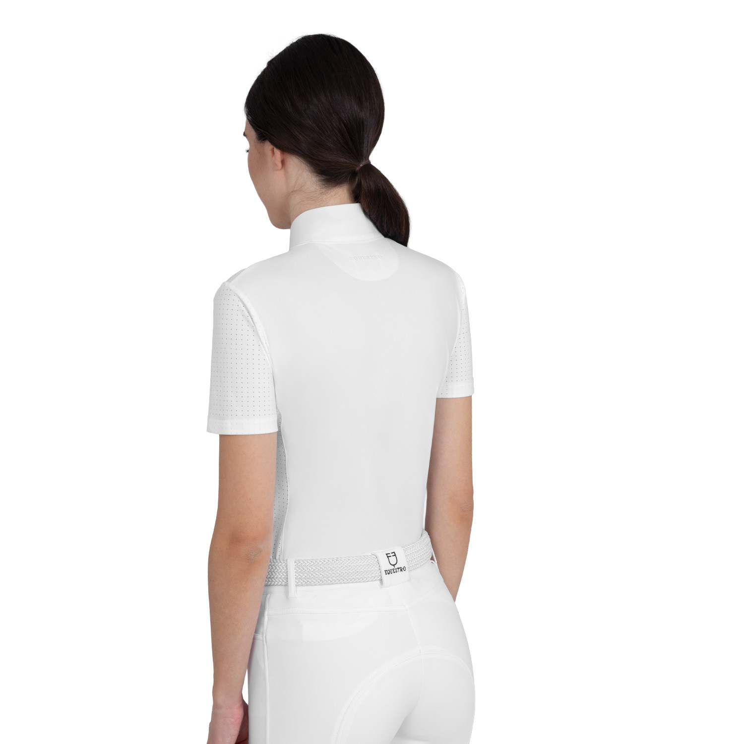 Damen-Turnierpolo kurzarm mit Mesh-Einsätzen