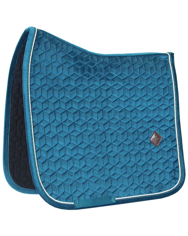 Velvet dressage saddle pad