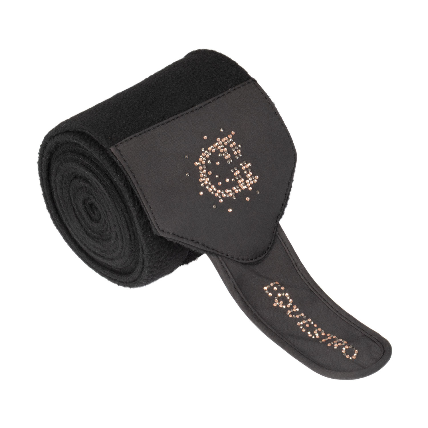 Fleecebandagen mit Strass-Logo