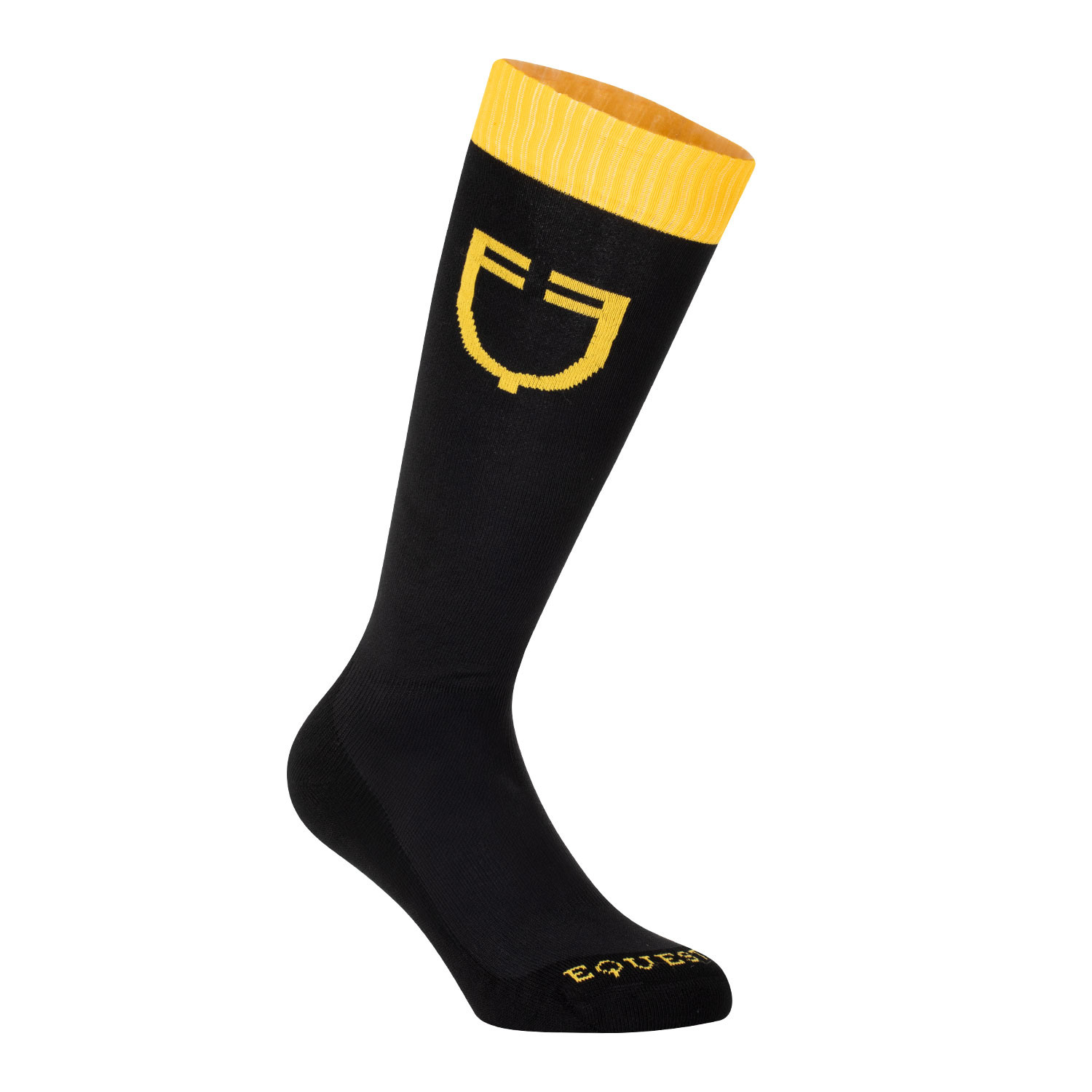 Elastische Funktionssocke mit kontrastierendem Logo