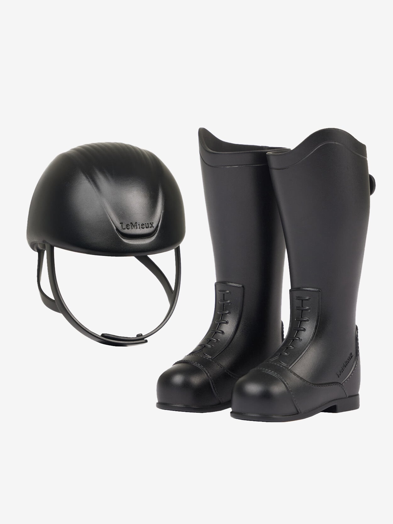 Toy Rider laarzen en Helm zwart