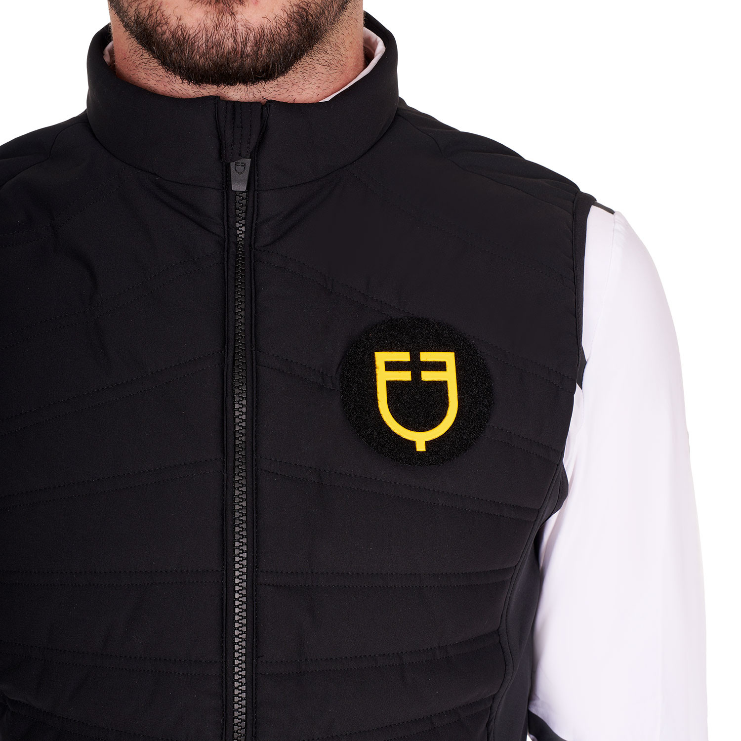 Ärmellose Jacke Slim Fit aus technischem Material