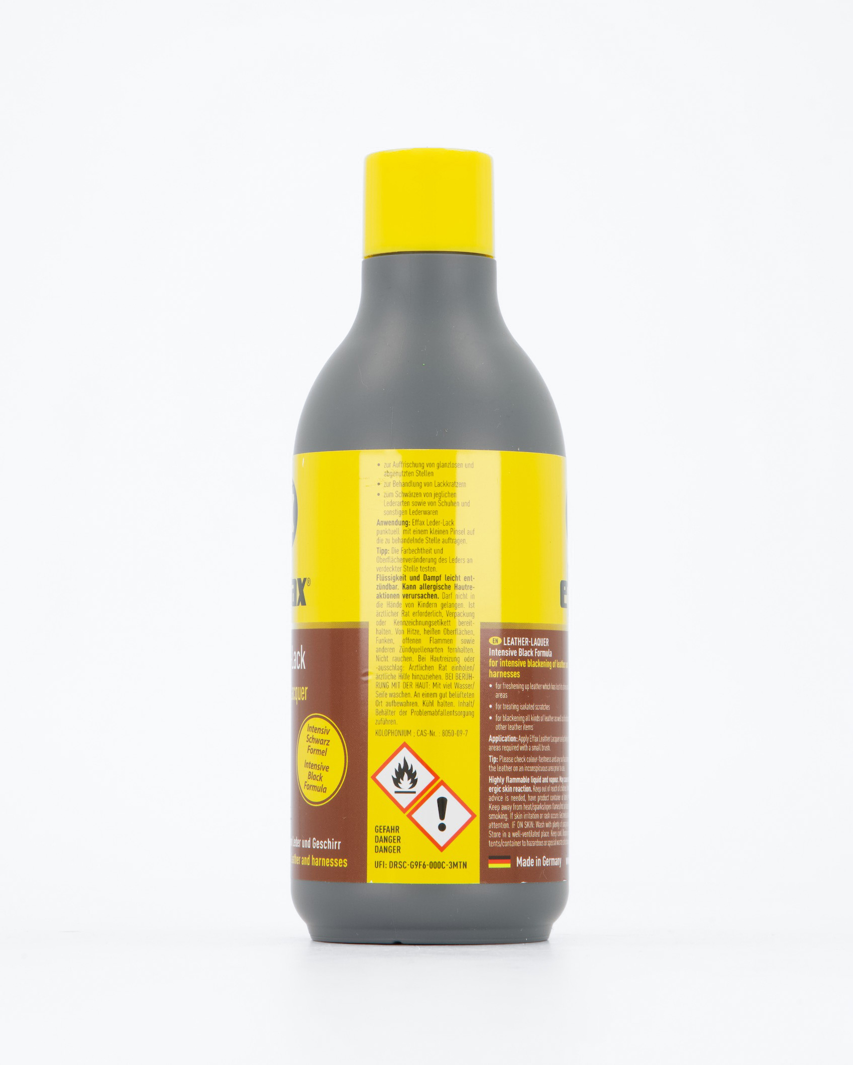 Leather lacquer in black, 250 ml