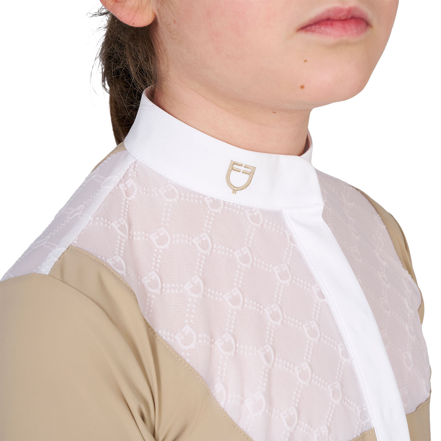 Mädchen-Turnierpolo mit Tüll