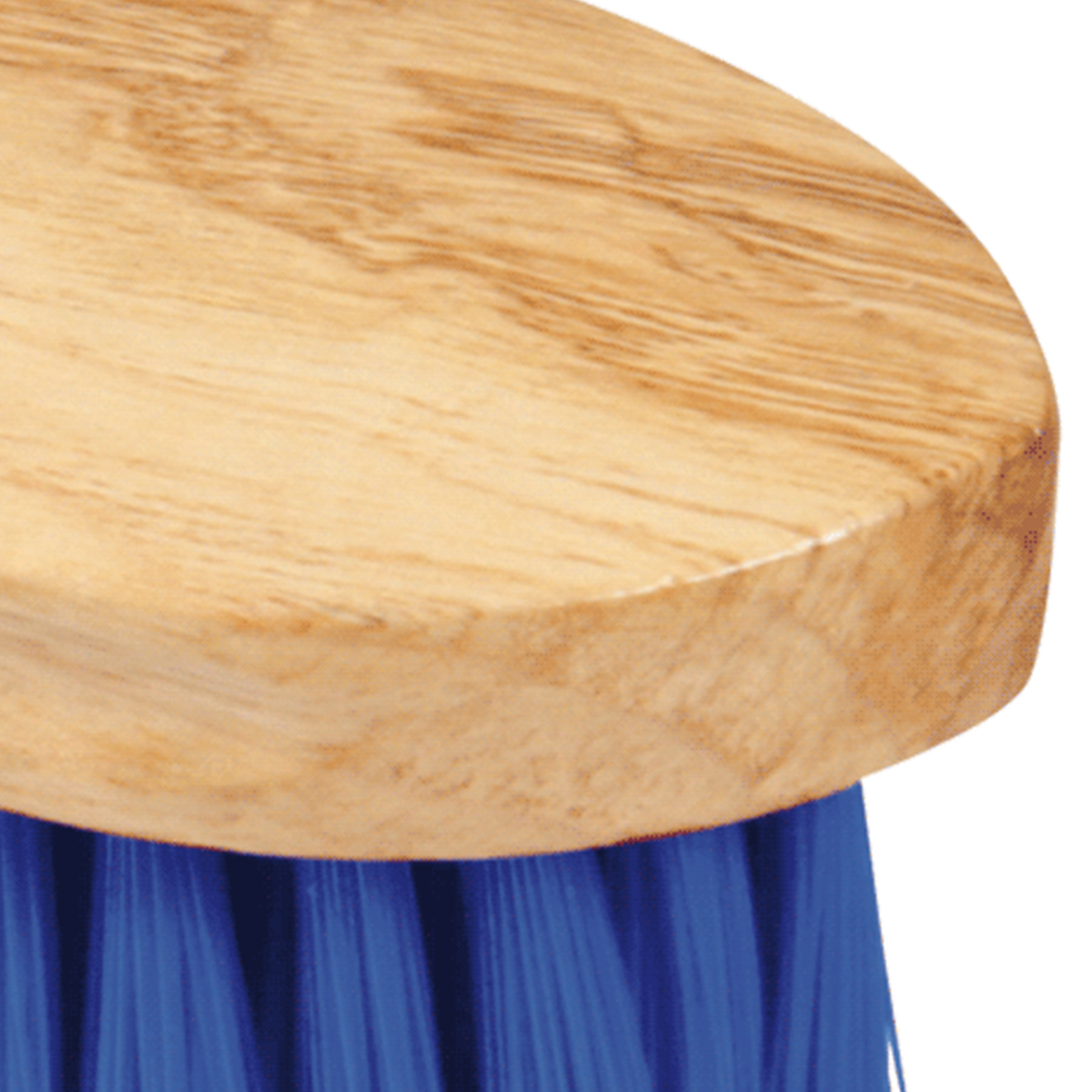 Staubbürste 18 cm, weiche, lange Borsten 8 cm, blau