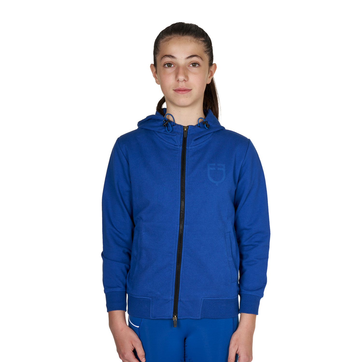 Unisex-Kapuzensweatshirt für Kinder mit Frontreißverschluss