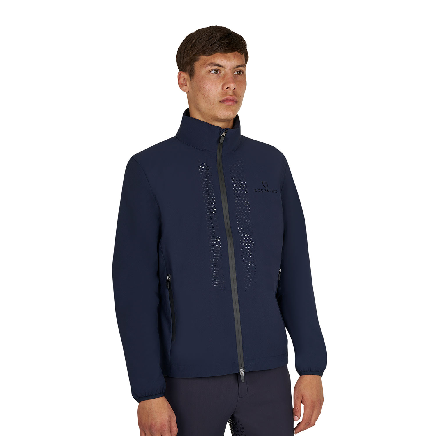 Herren-Softshelljacke mit Rückenlogo
