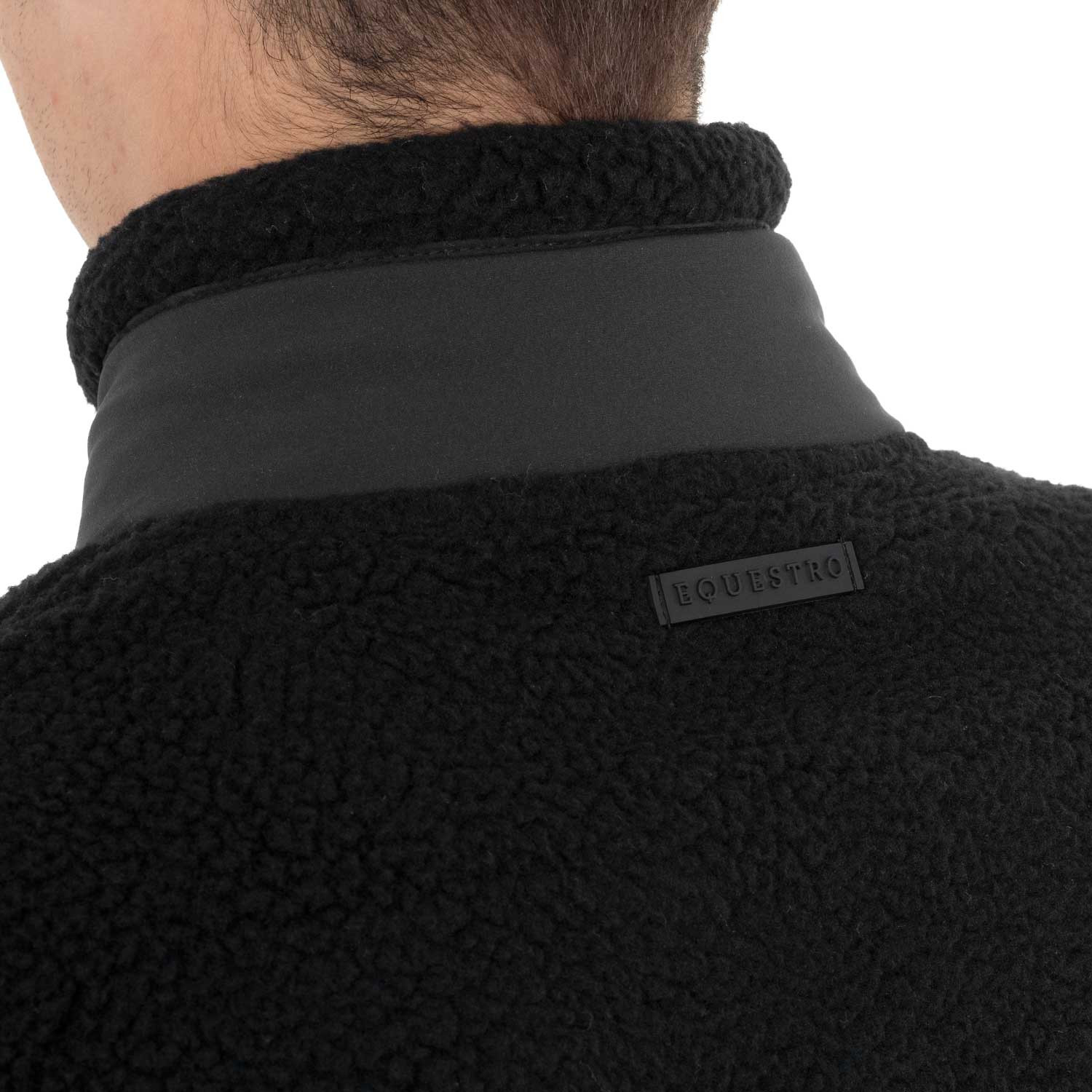 Herren-Teddyfleece-Weste mit Fronttasche