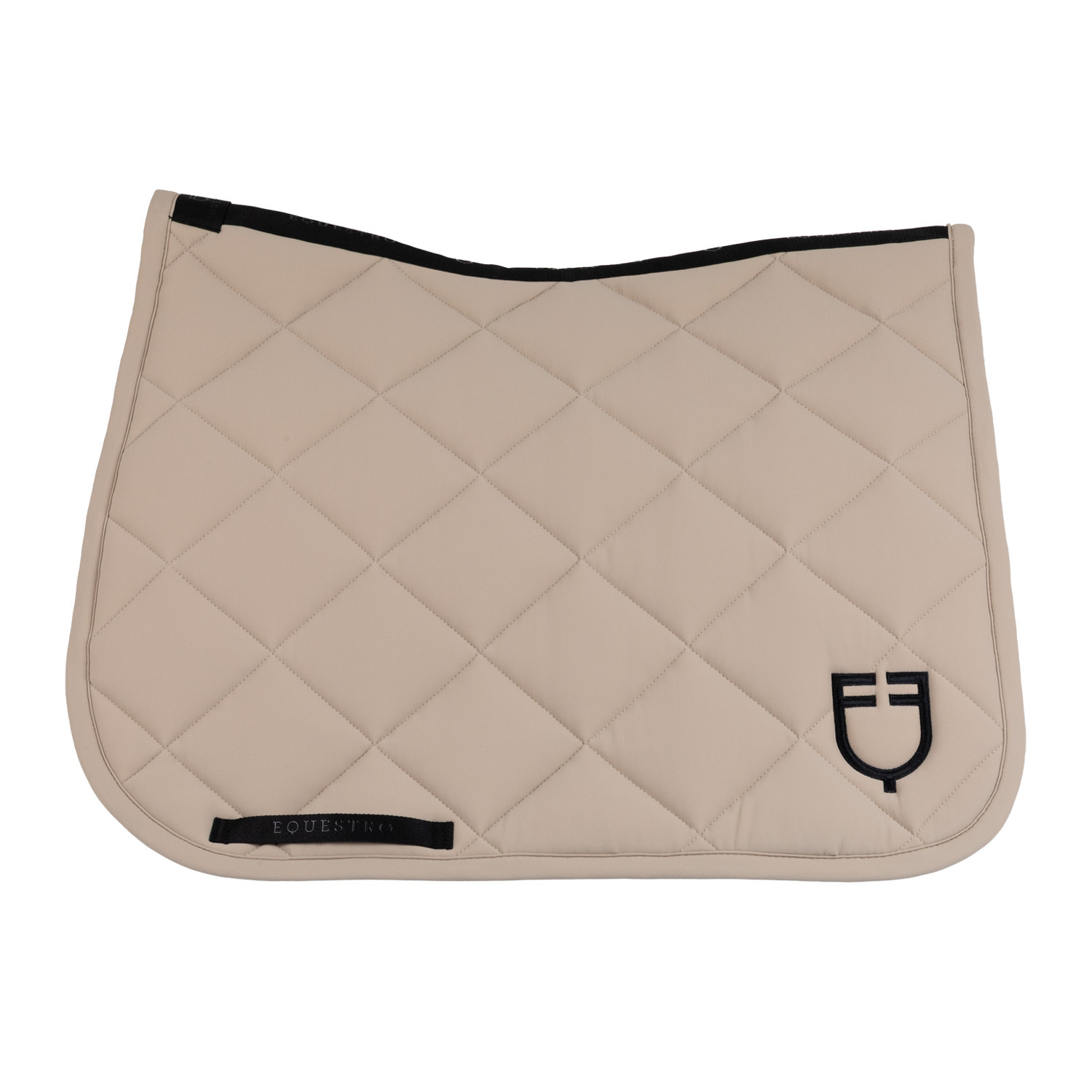 Dressurschabracke mit Rautensteppung und gesticktem Logo