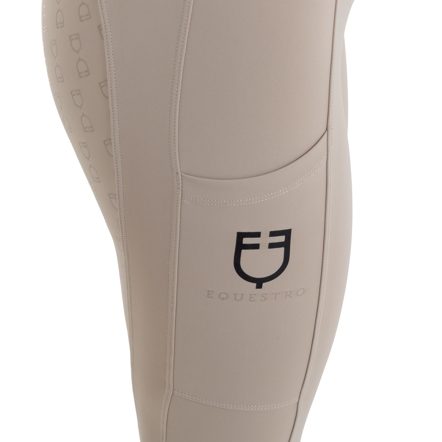 Damen-Leggings mit hohem Bund und Gürtelschlaufen
