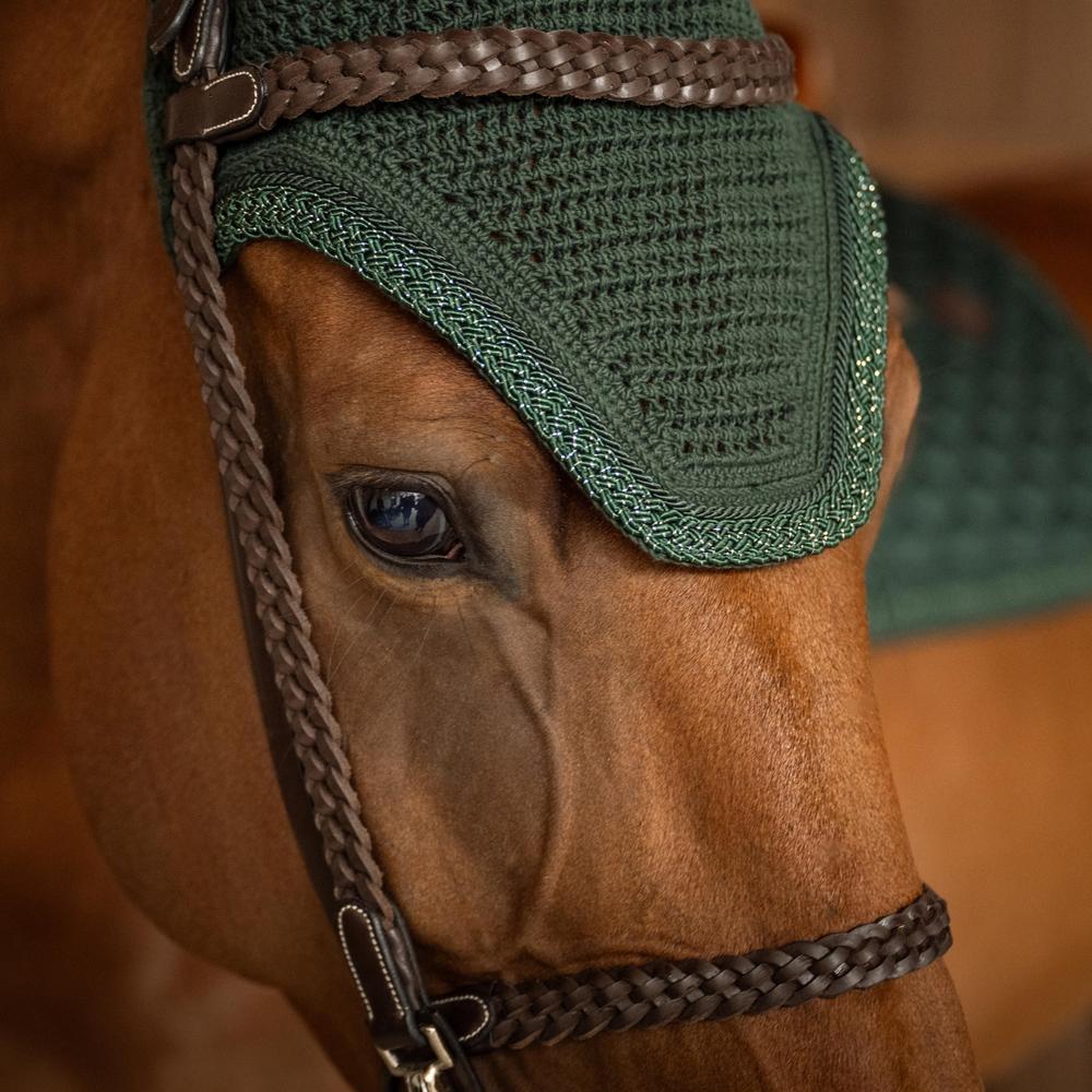Fliegenhaube Wellington Soundless mit geflochtener Glitzerkordel