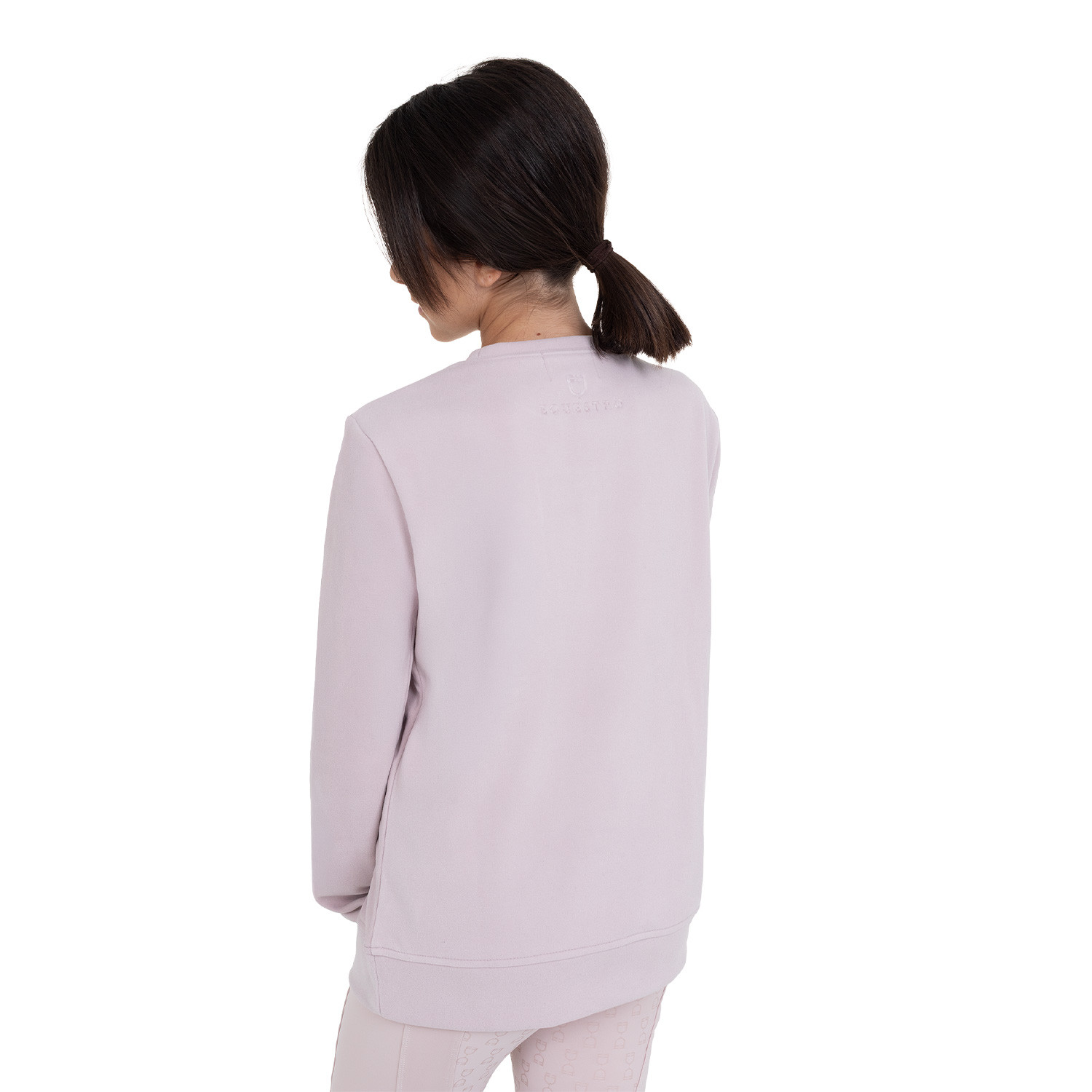 Kinder-Fleece-Sweatshirt Unisex mit Rundhalsausschnitt