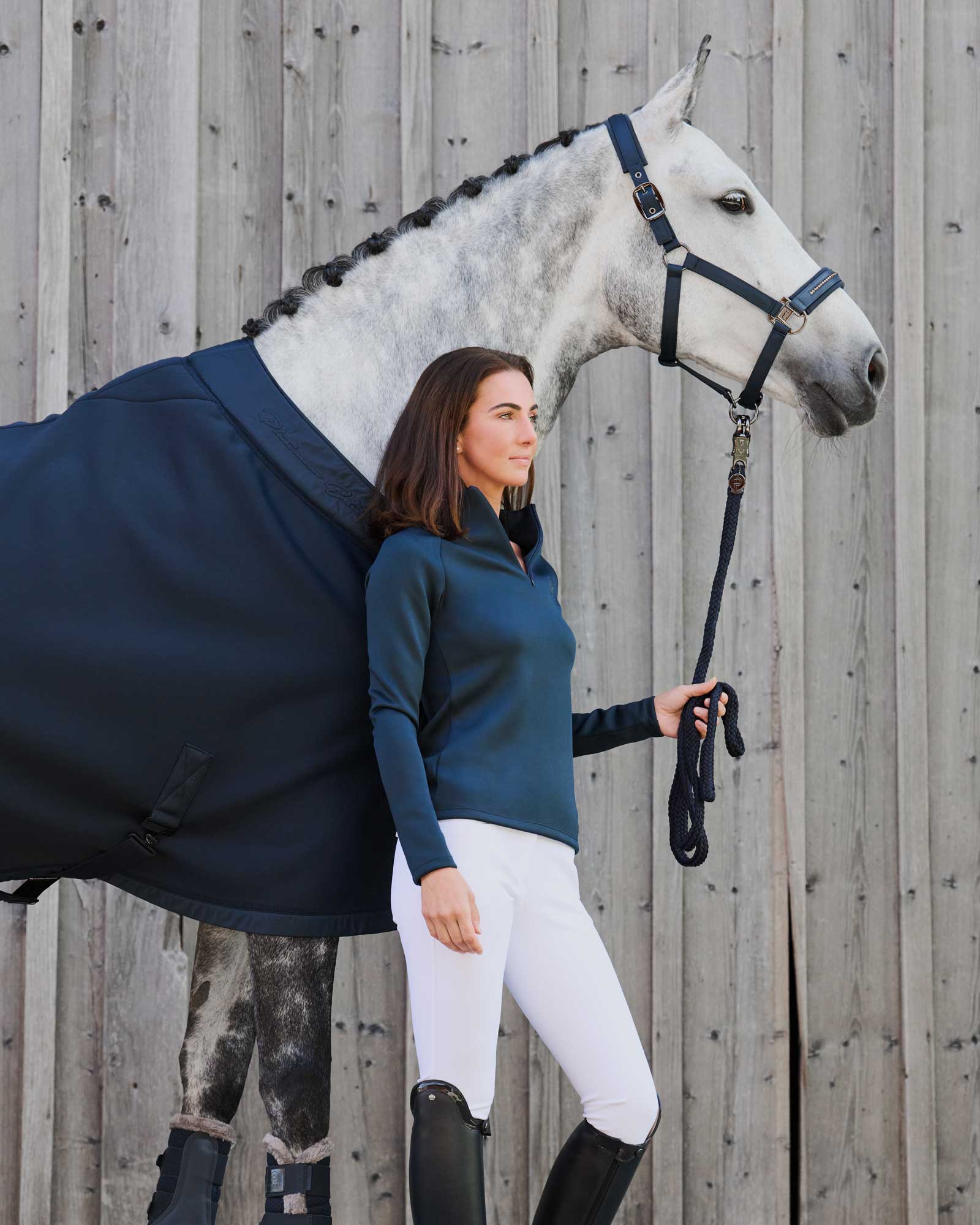 Women's Half Zip Platinum functional shirt