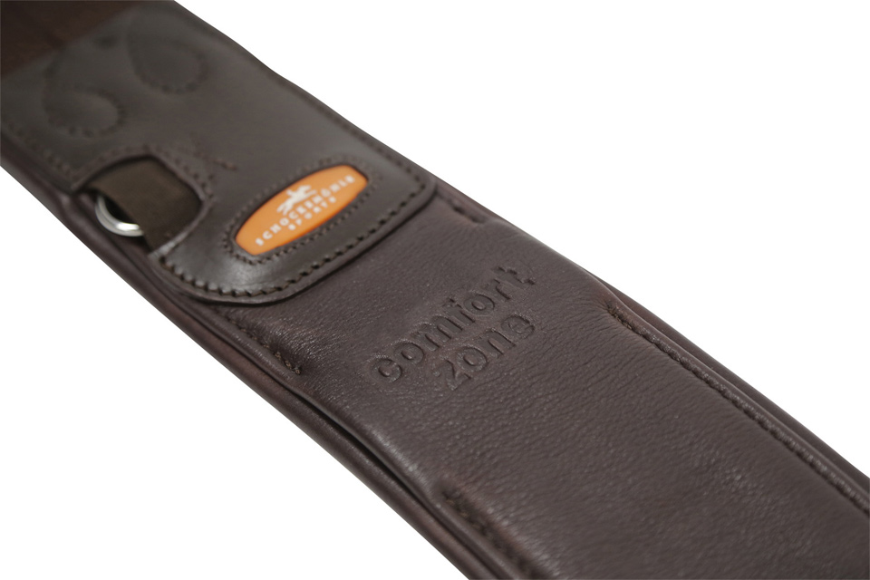 Long belt Portland in espresso/silver