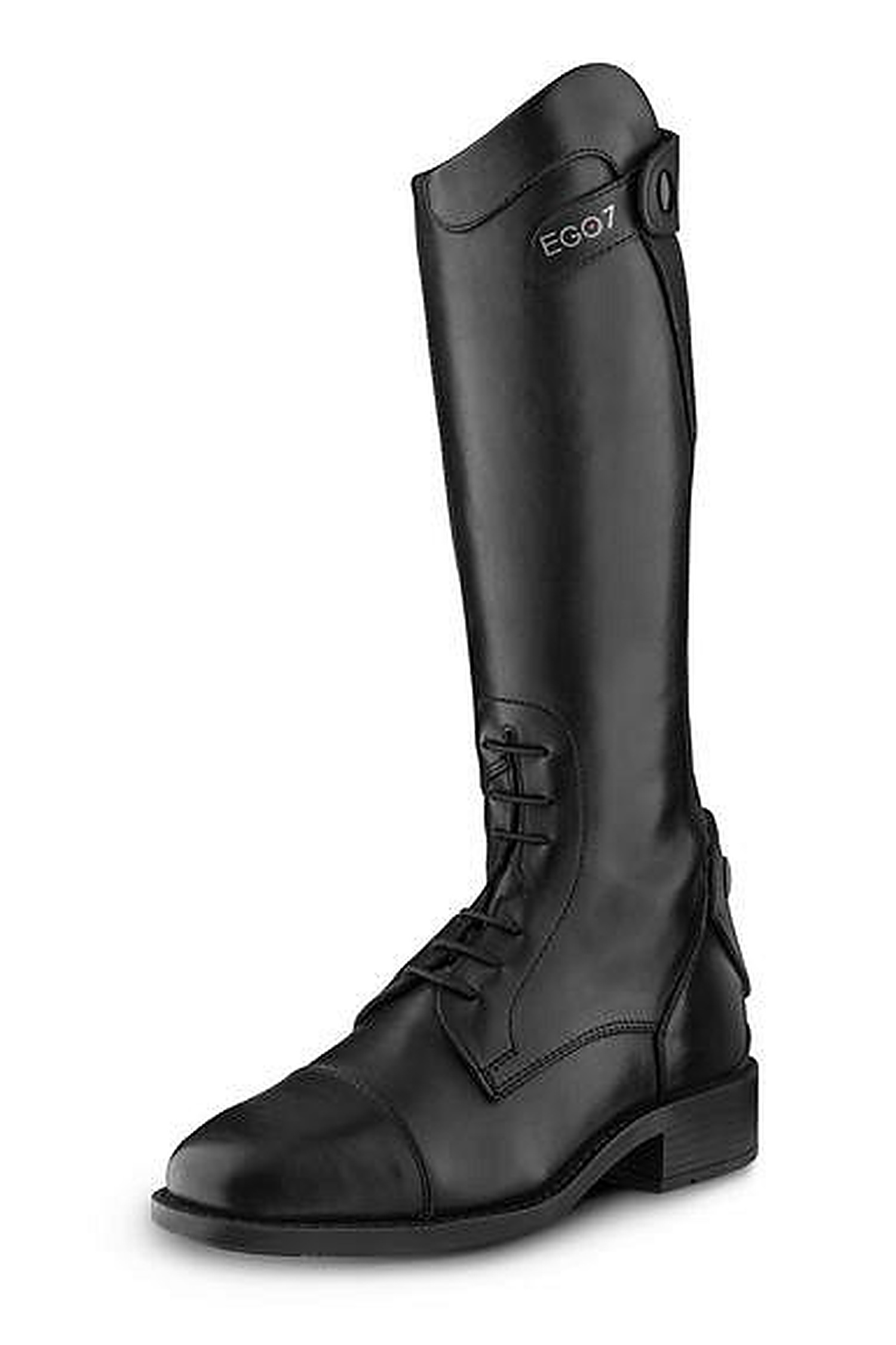 Children's riding boots Aster with lacing in black